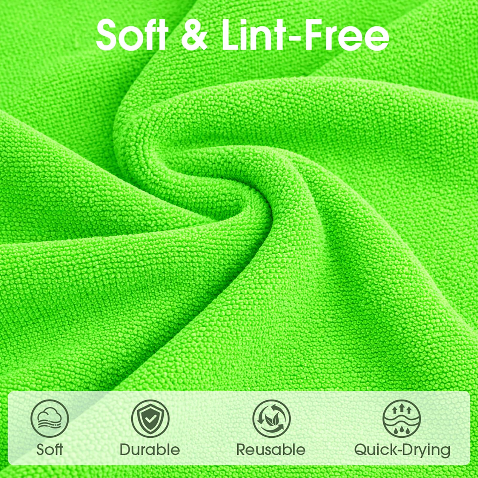 Microfiber Cleaning Cloth Roll (100 Count)