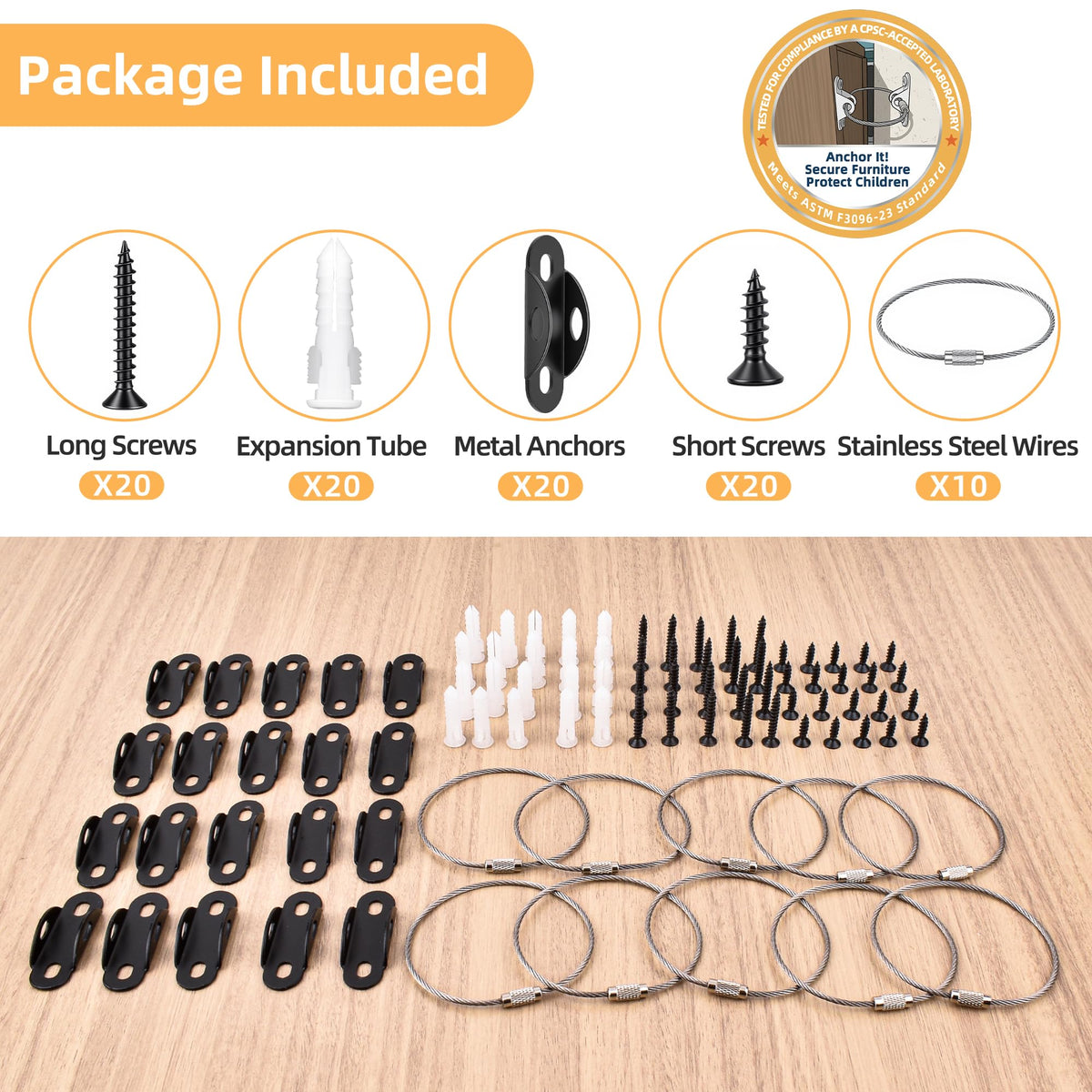 Furniture Anchors 10 (10 Count)