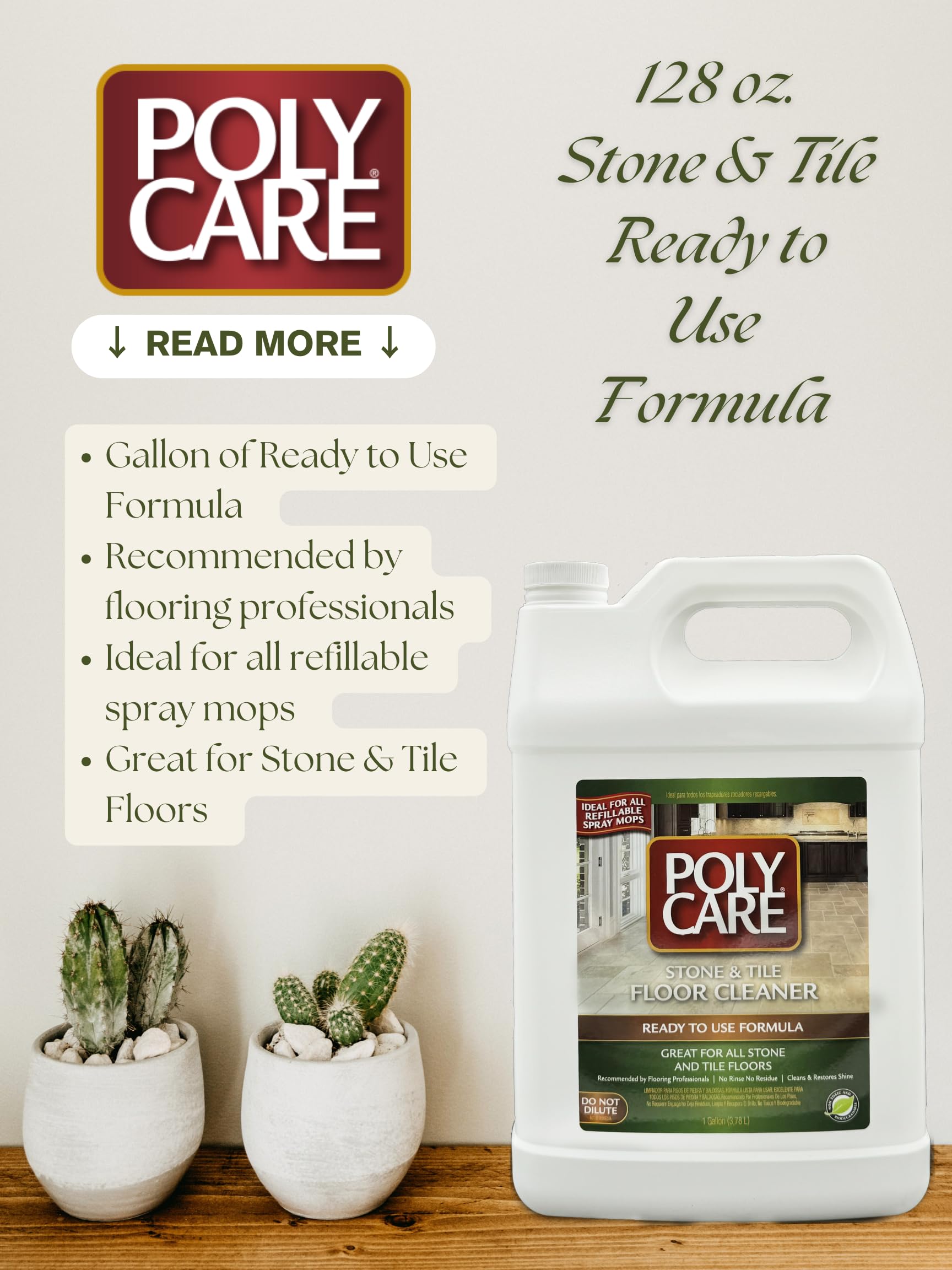 Stone & Tile Floor Cleaner Refill (128 Fl Oz)