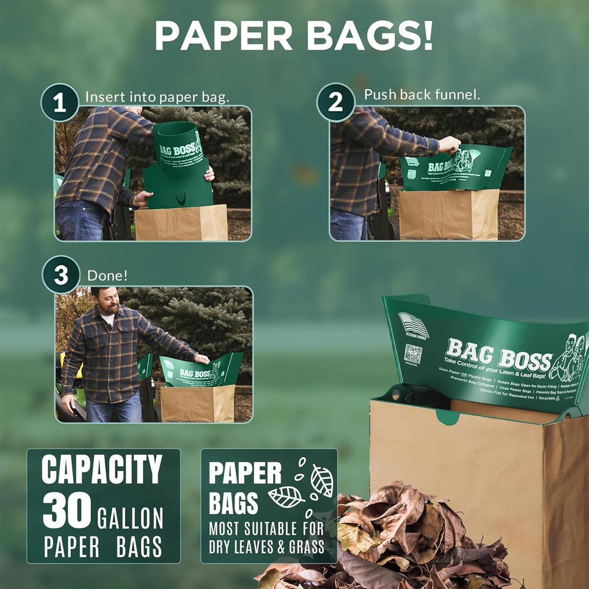 Lawn & Leaf Bag Holder