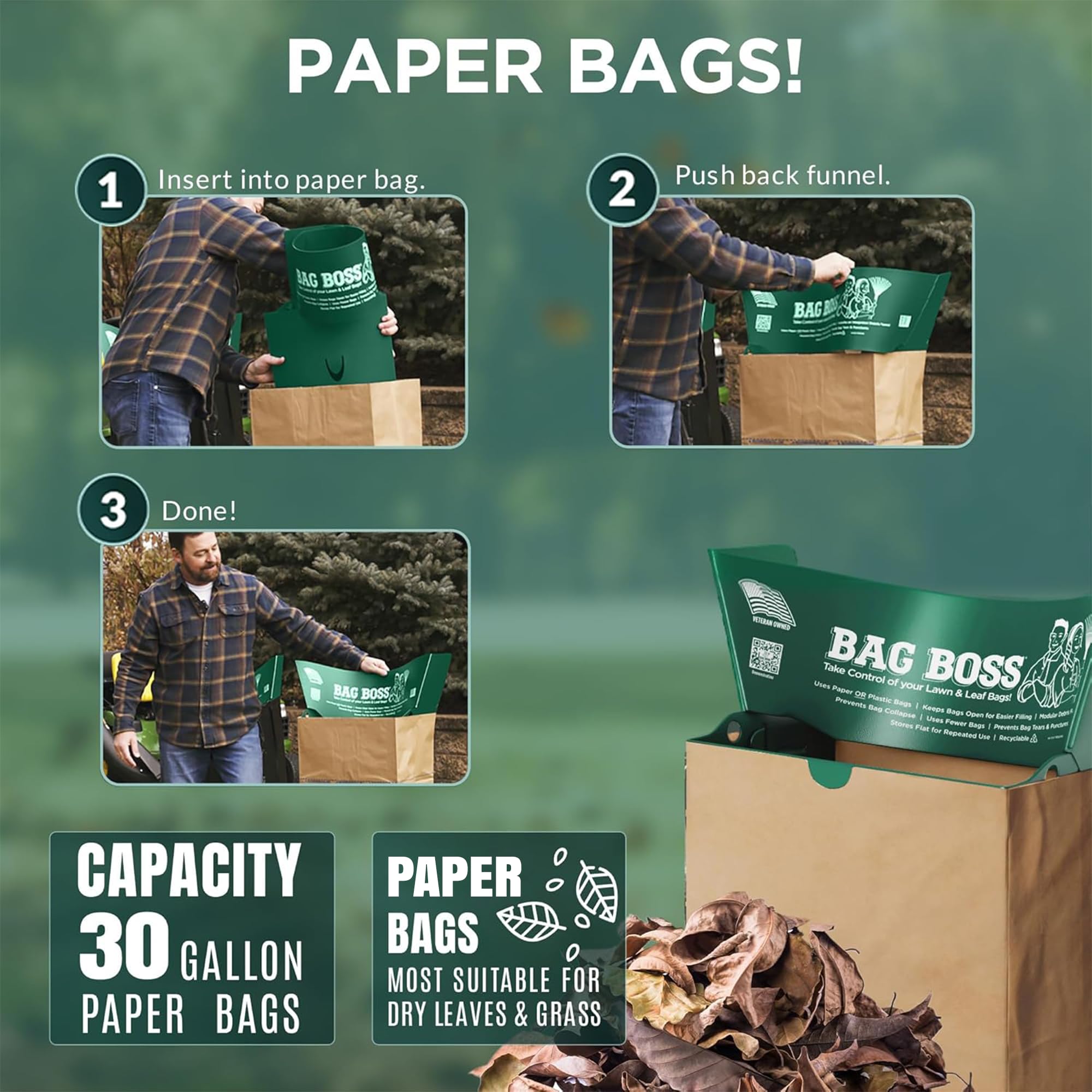 Lawn & Leaf Bag Holder