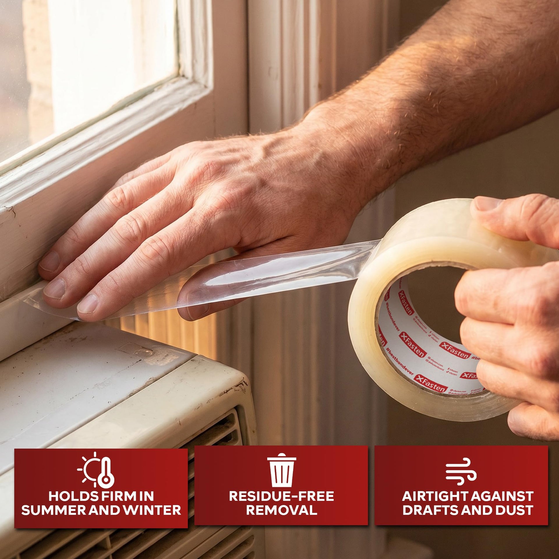 Window Sealing Tape for Winter 3” x 30 Yards RV Window Stripping for Winter