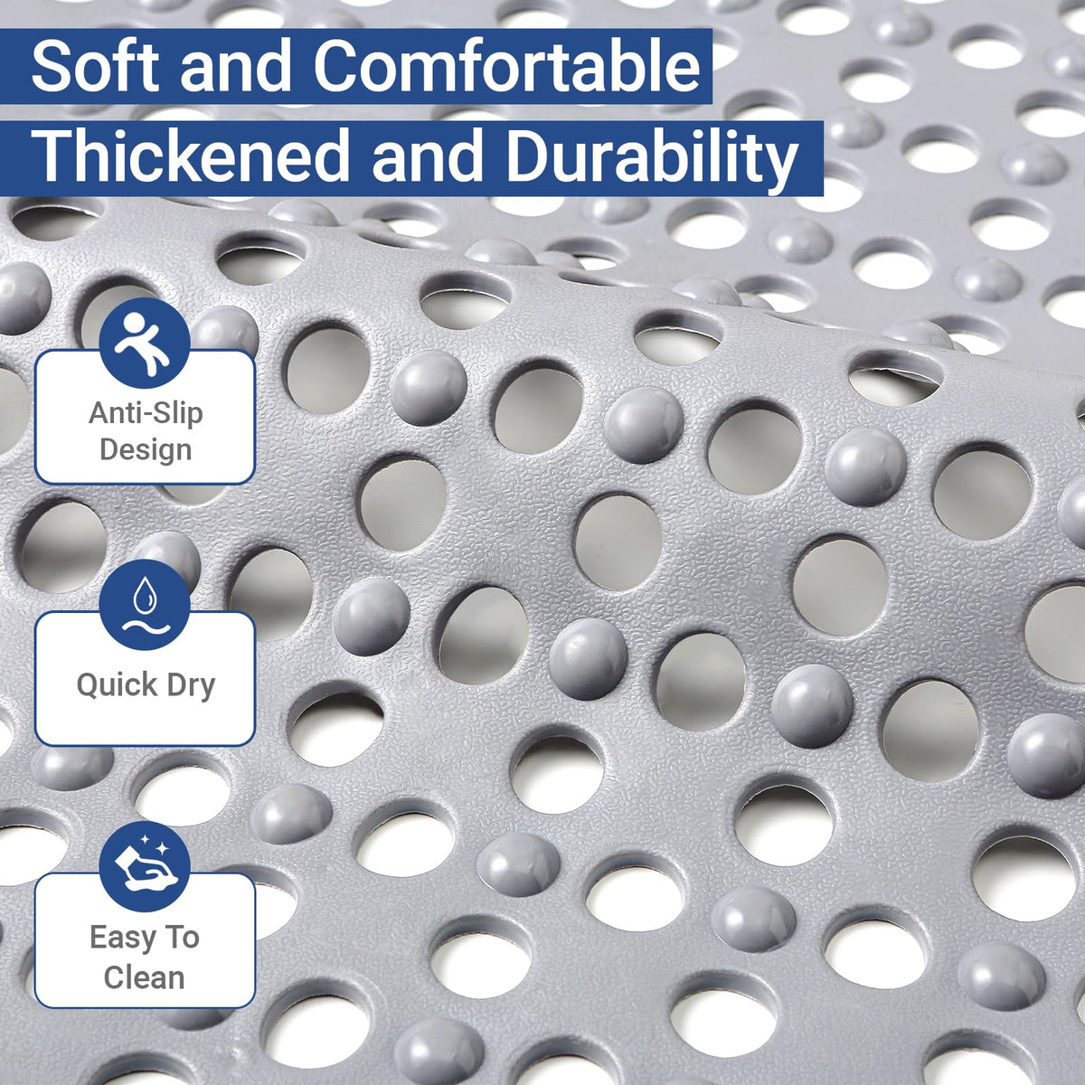 Non Slip Bathtub Mat and Shower Mat 31x17 inch