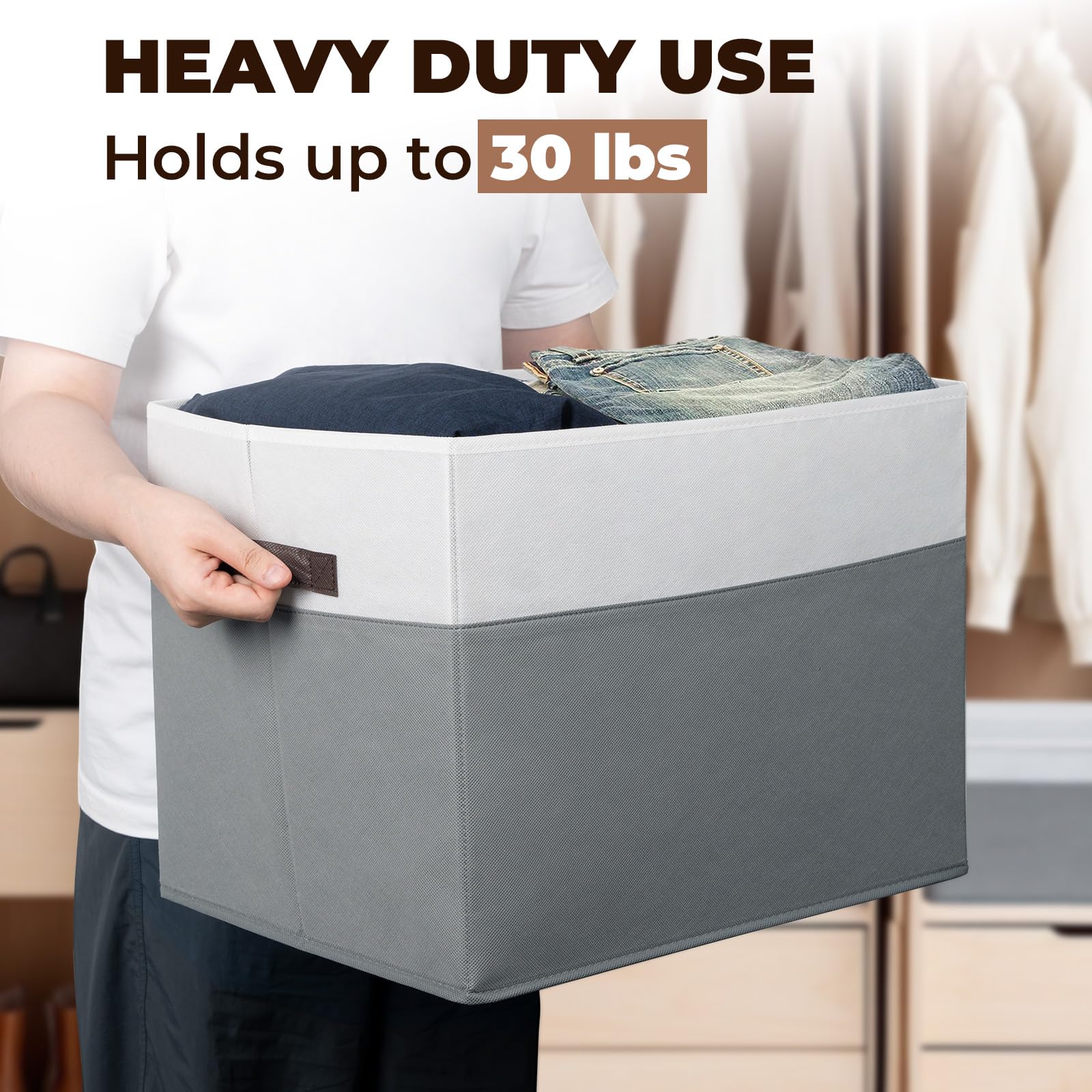 Extra Large Storage Bins 4 Pack (4 Count)