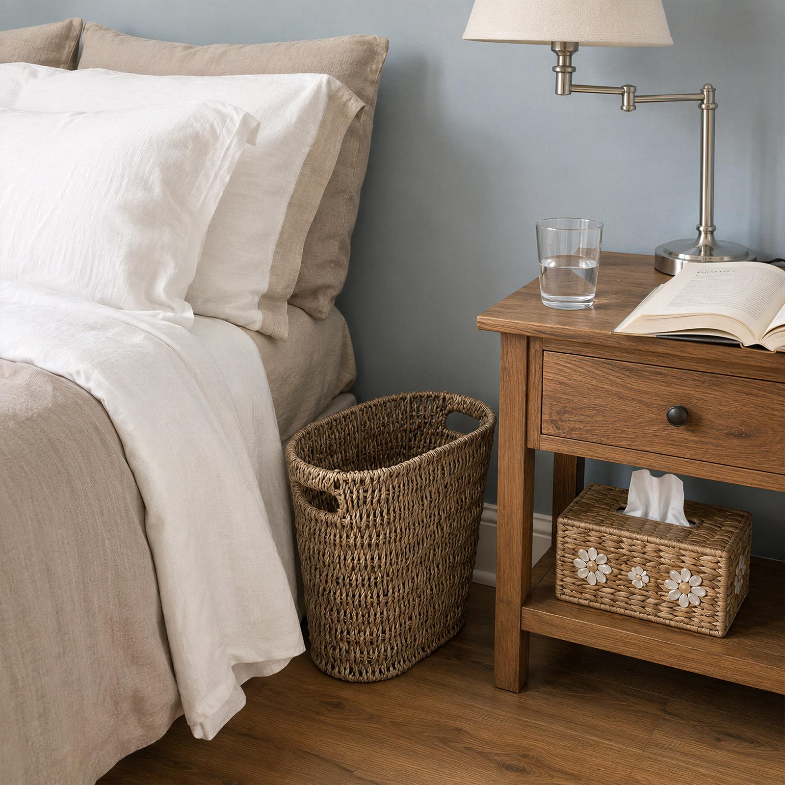 Wicker Trash Can