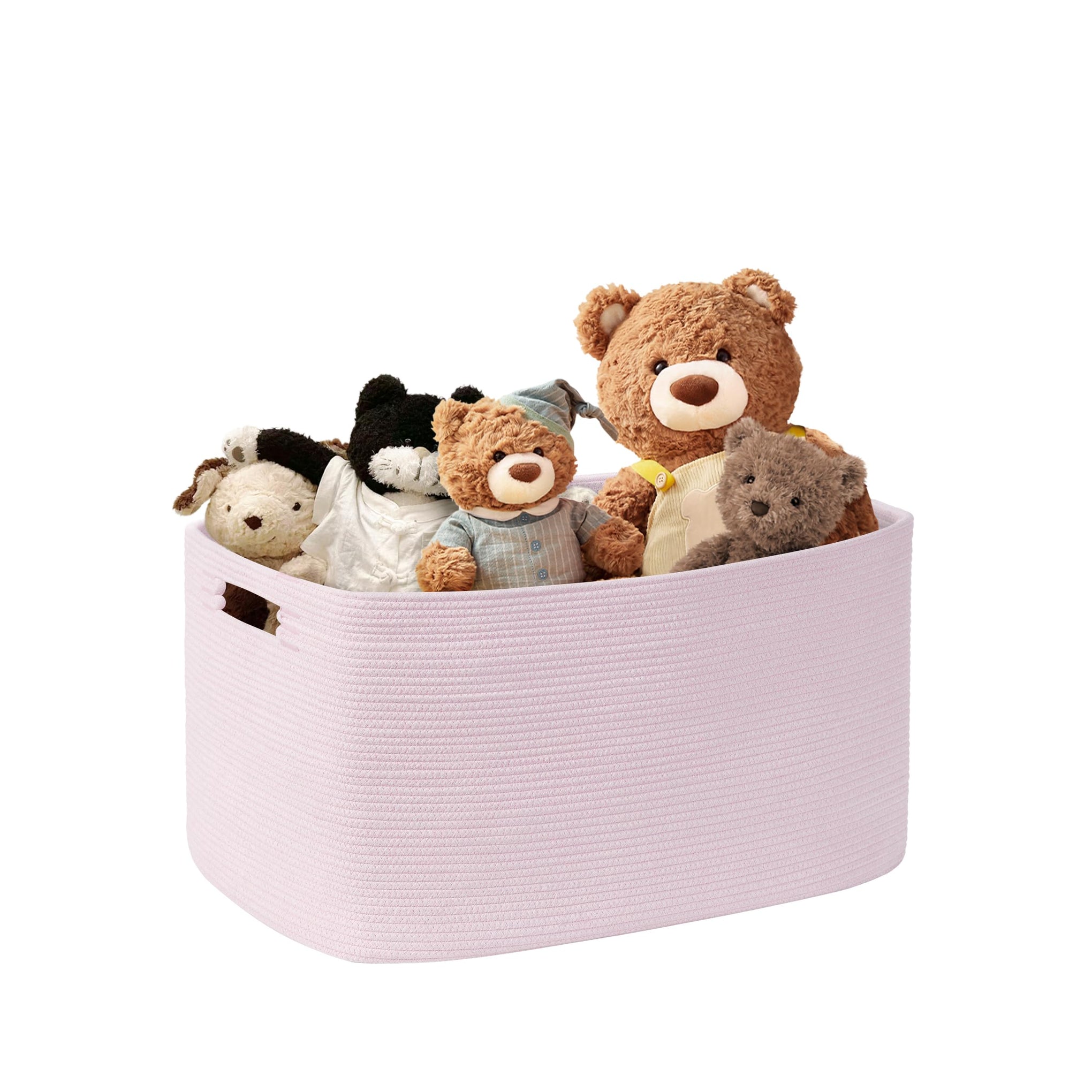 45L Small Woven Laundry Basket Hamper with Handles