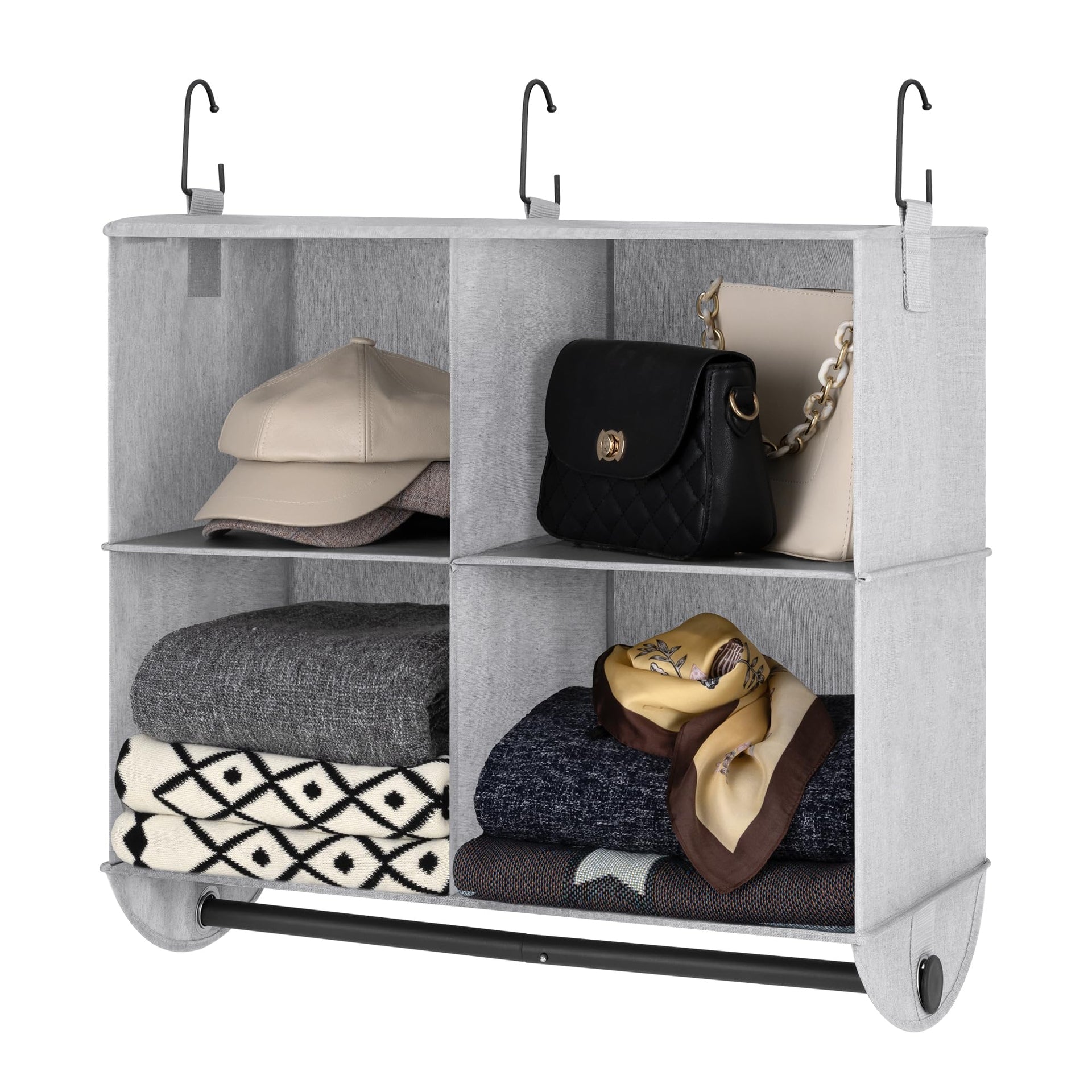 Hanging Closet Organizer with Rod