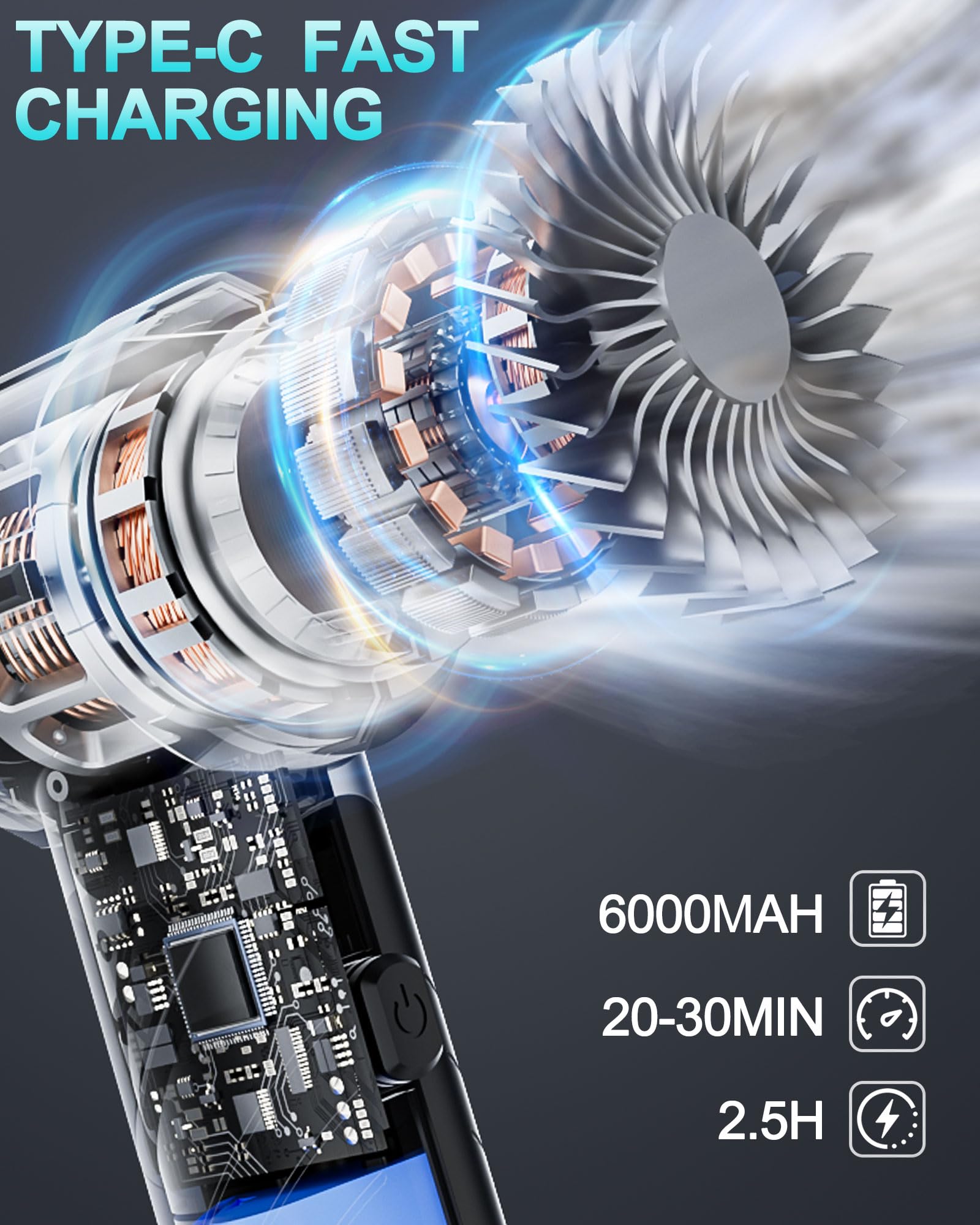Car Vacuum Cordless Mini Handhled 4