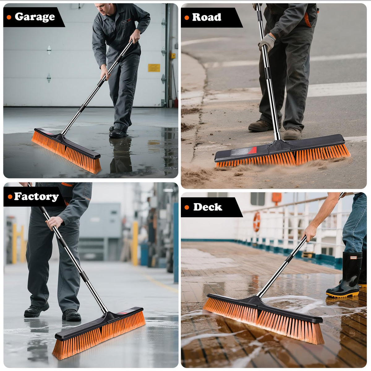 24" Push Broom Outdoor