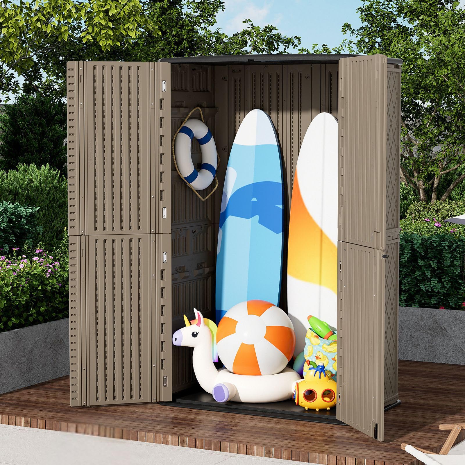 Large 67 Cu.ft Waterproof Storage Shed