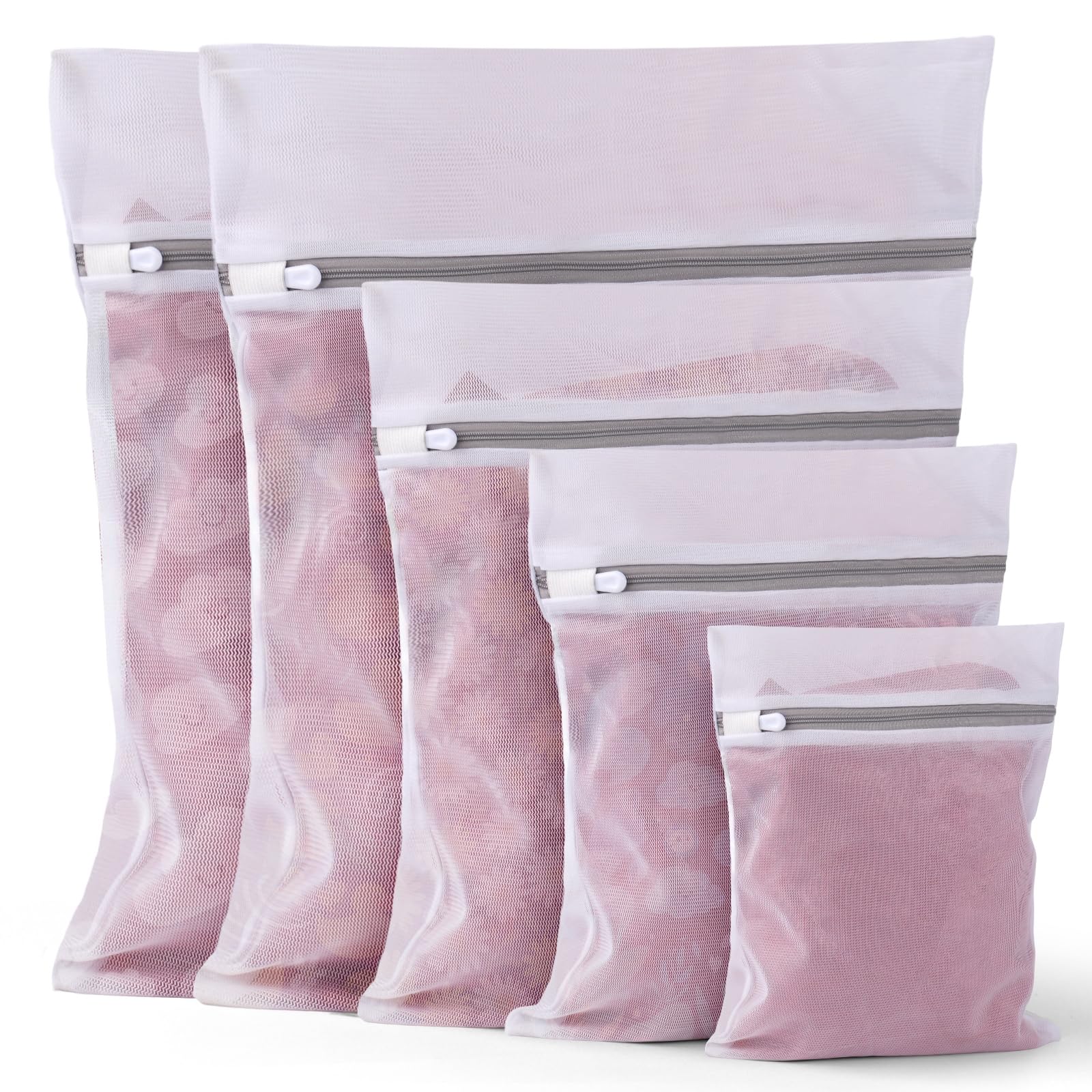 5Pcs Laundry Bags Mesh Wash Bags (5 Count)