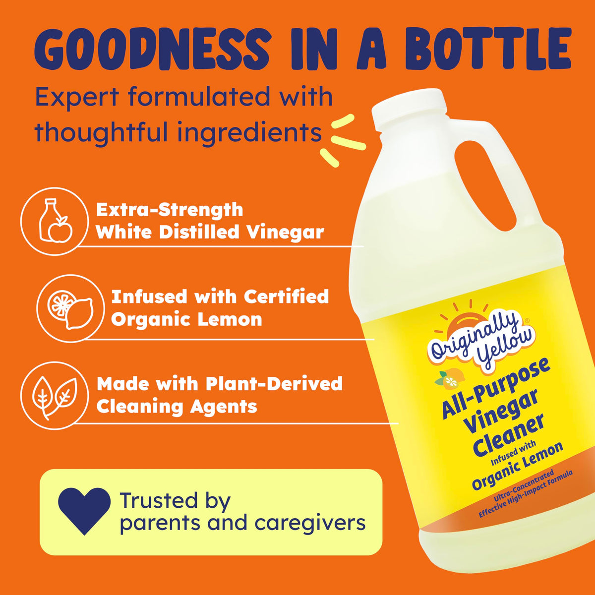 Lemon Vinegar For Cleaning Purpose (64 Fl Oz)