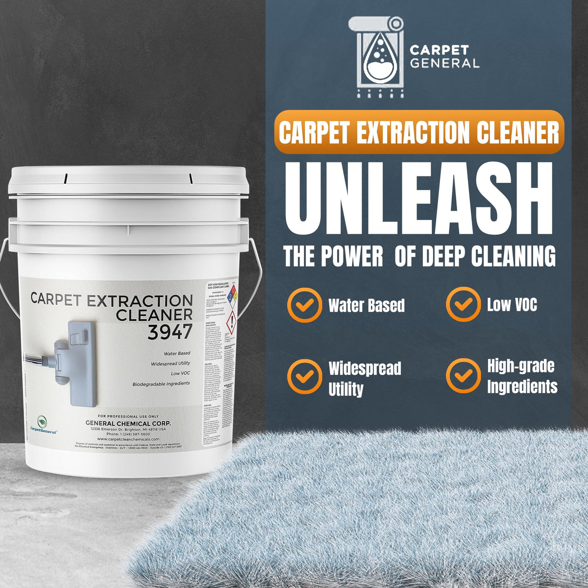 3947 Water Based Professional Carpet (640 Fl Oz)