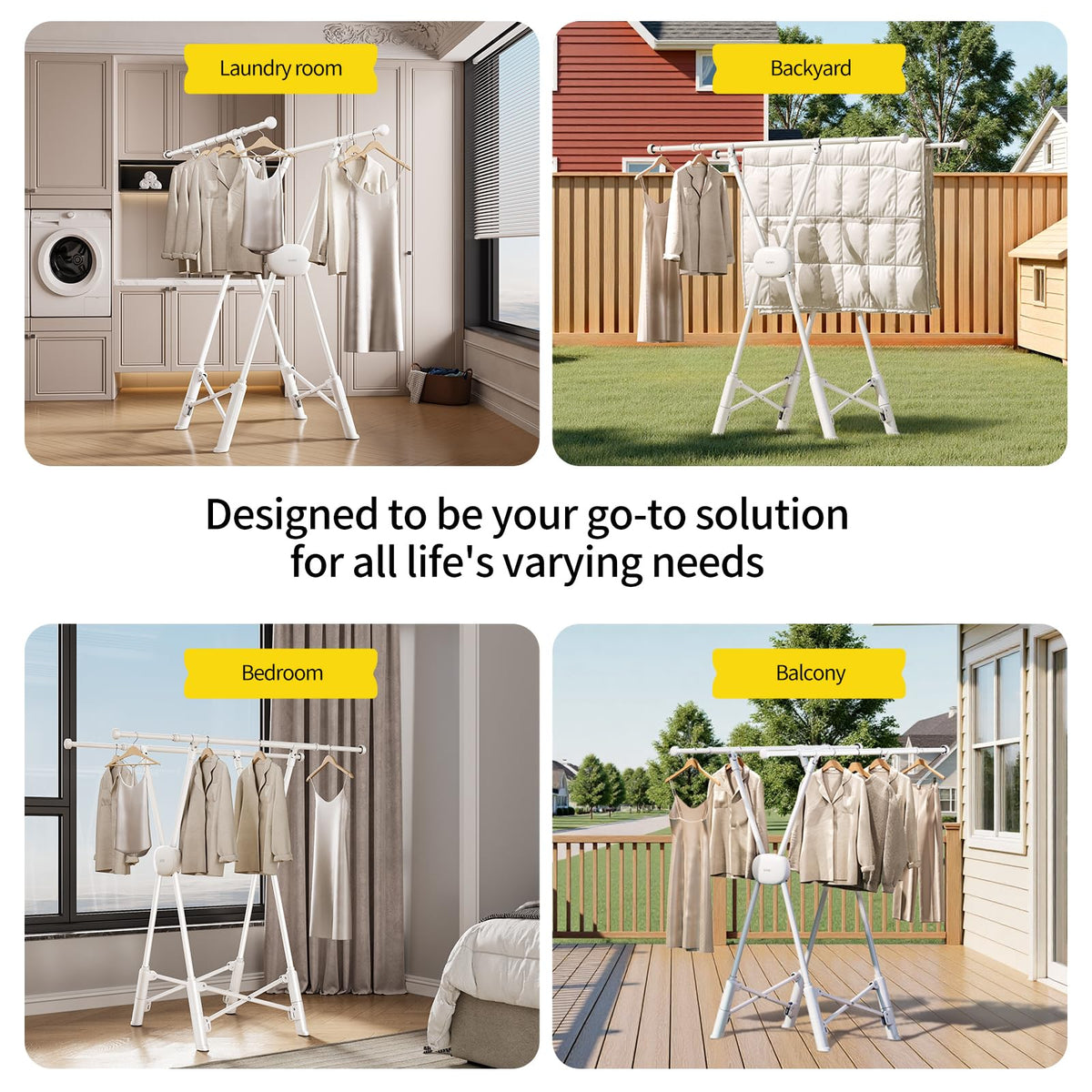 Clothes Drying Rack Heavy Duty Clothing Racks Foldable Laundry Rack Two Drying Modes Garment Racks for Drying Clothes
