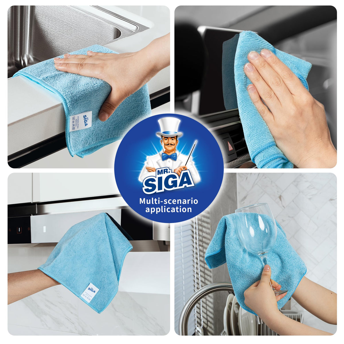 Microfiber Cleaning Cloths (15 Count)