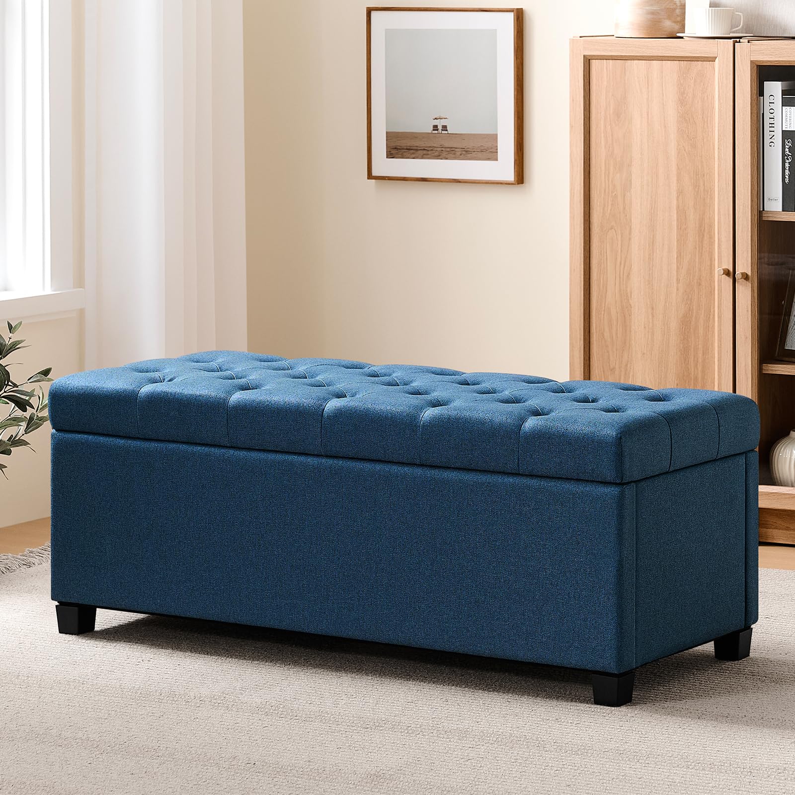 Storage Ottoman Bench for Bedroom