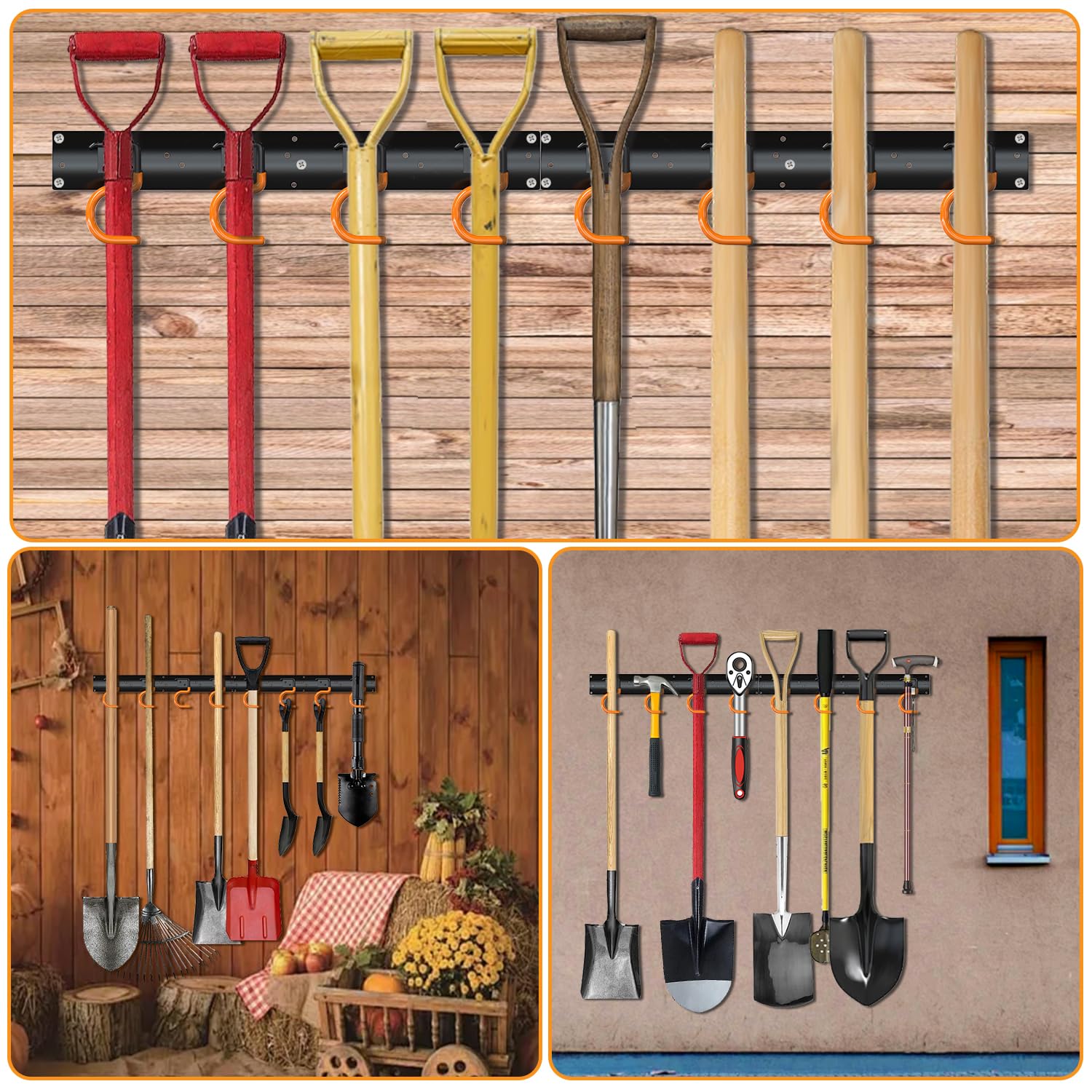 6×16" All Metal Garden Tool Organizer (6 Count)