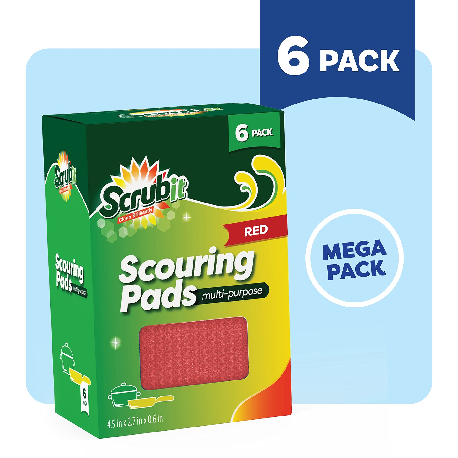 Multi Purpose Scouring Pad (6 Count)