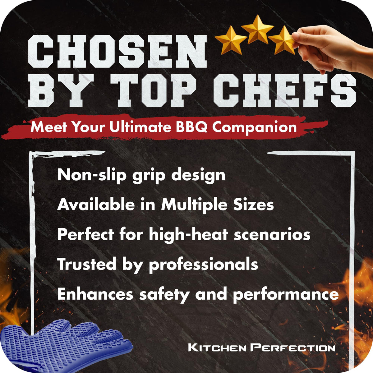 XL Silicone Smoker BBQ Gloves (2 Count)