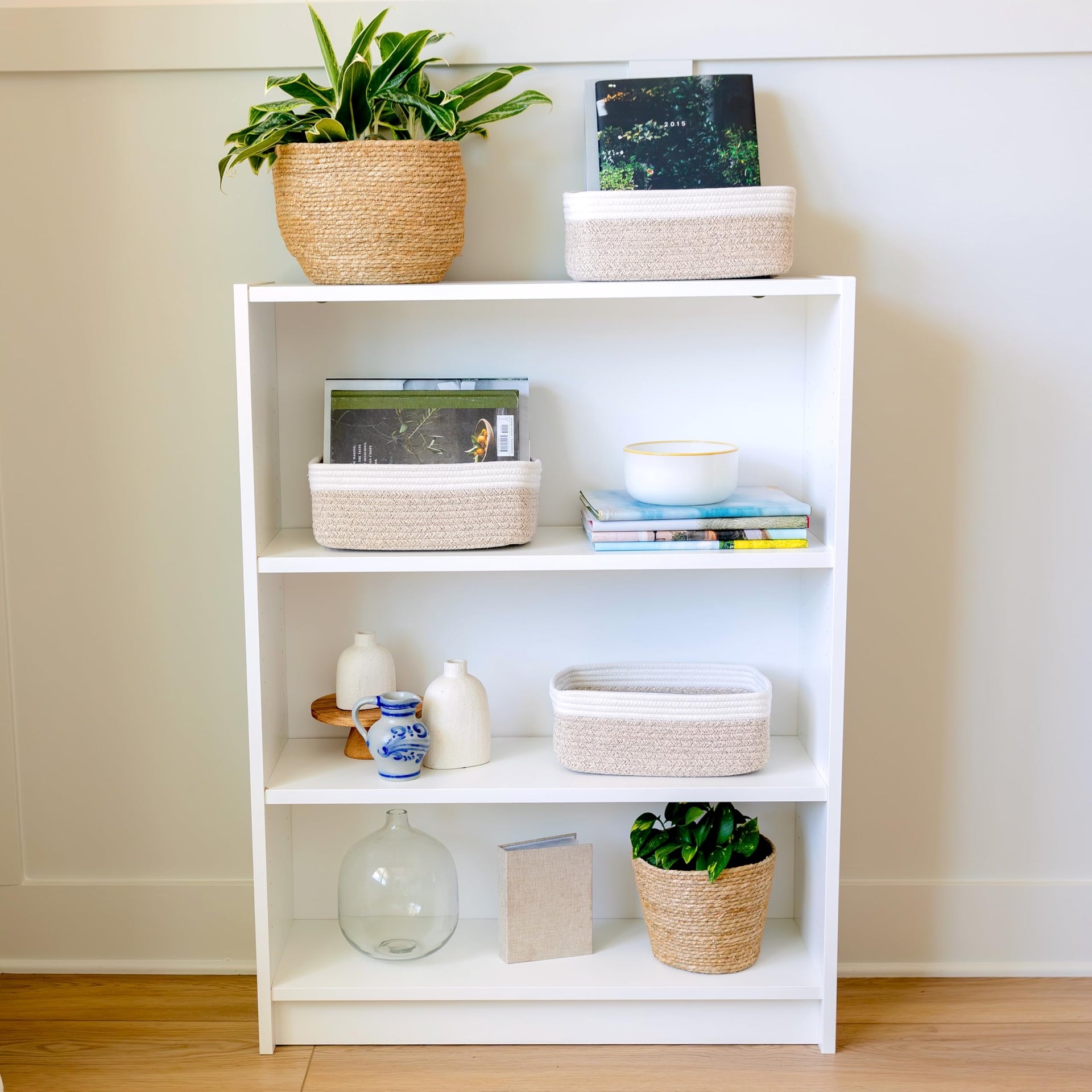 11.8"x8"x4.5” Storage Baskets for Shelves 3 Pack (3 Count)