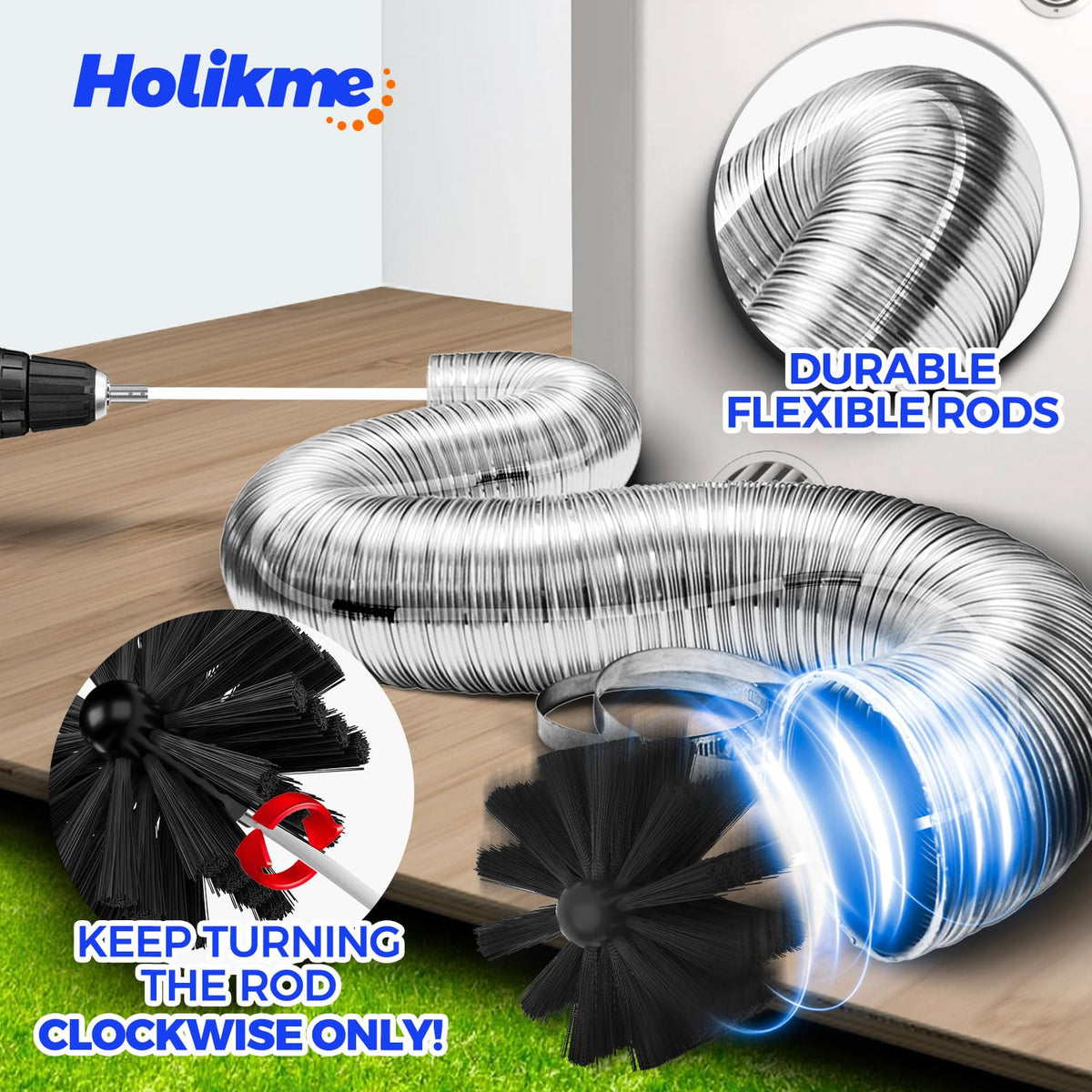16Ft Dryer Vent Cleaner Kit