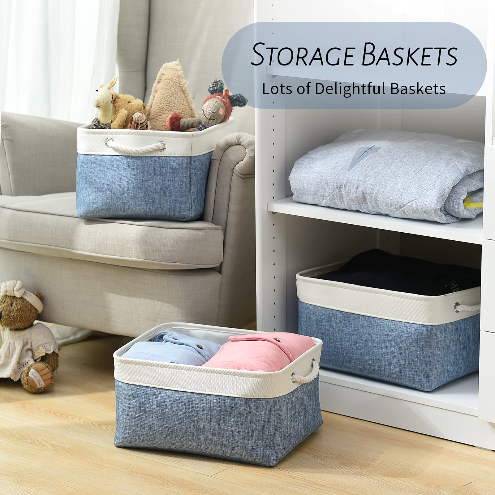 Storage Bins for Organization (3 Count)