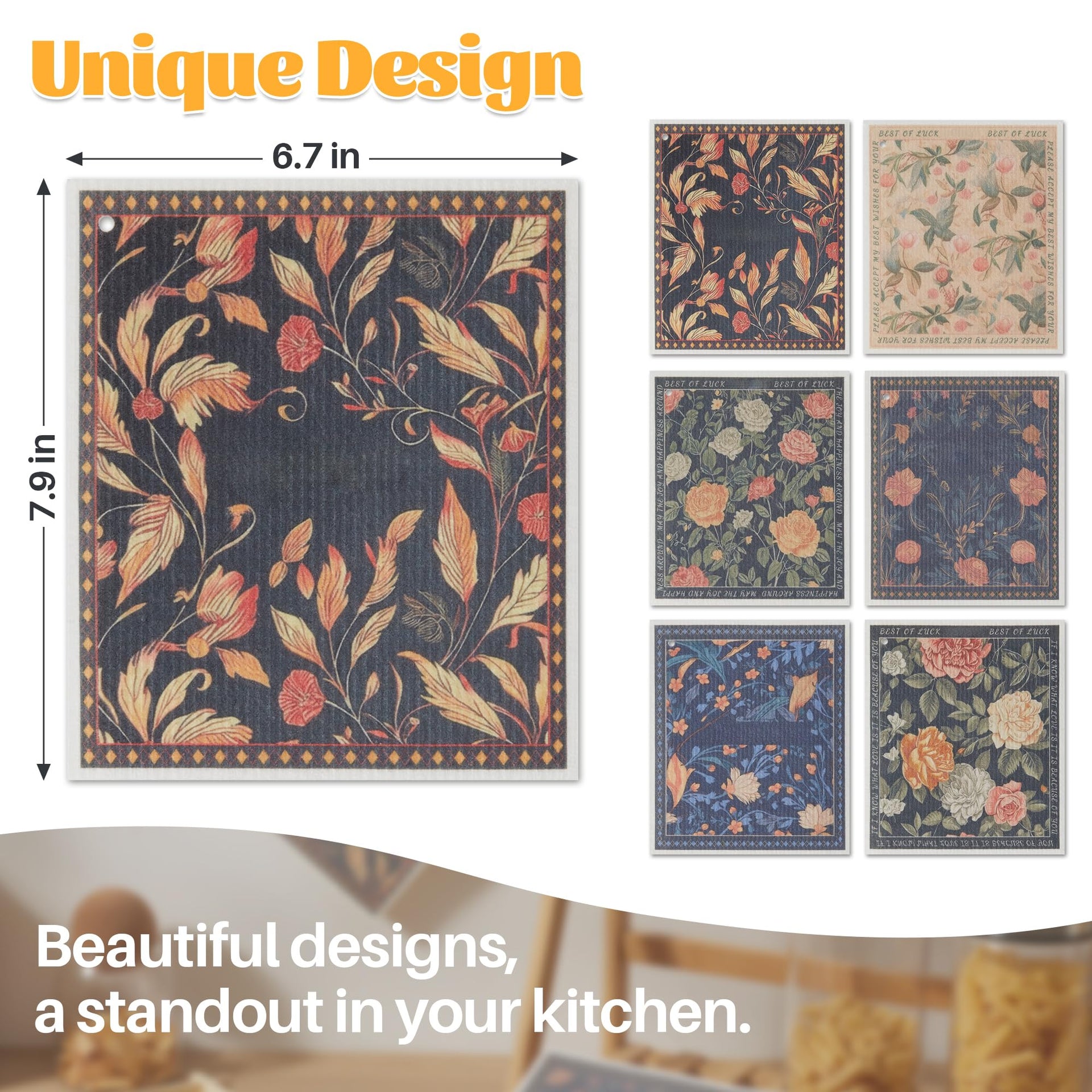 12 Pack Decorate Cleaning Cloth (12 Count)