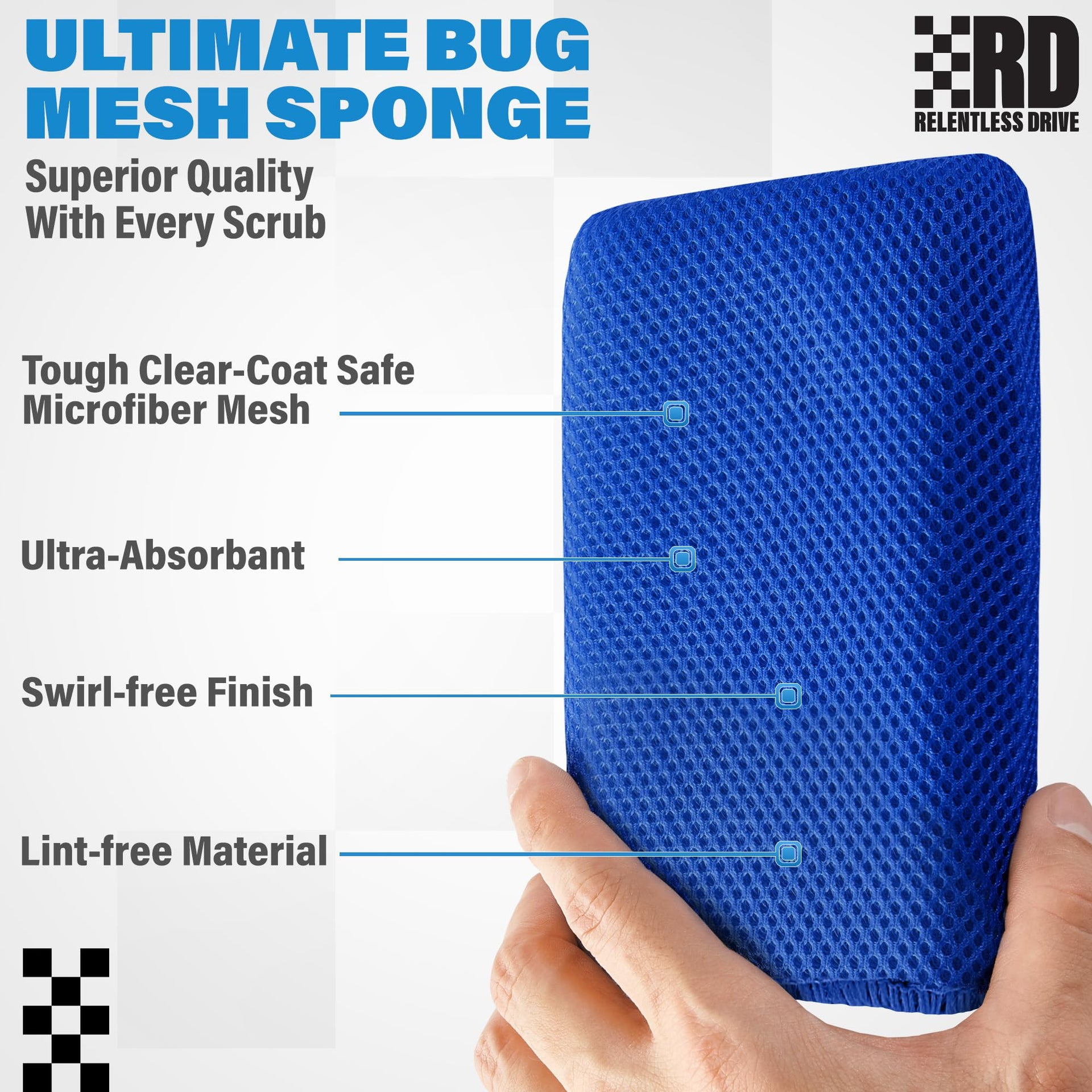 Bug Sponge for Car Washing (6 Count)