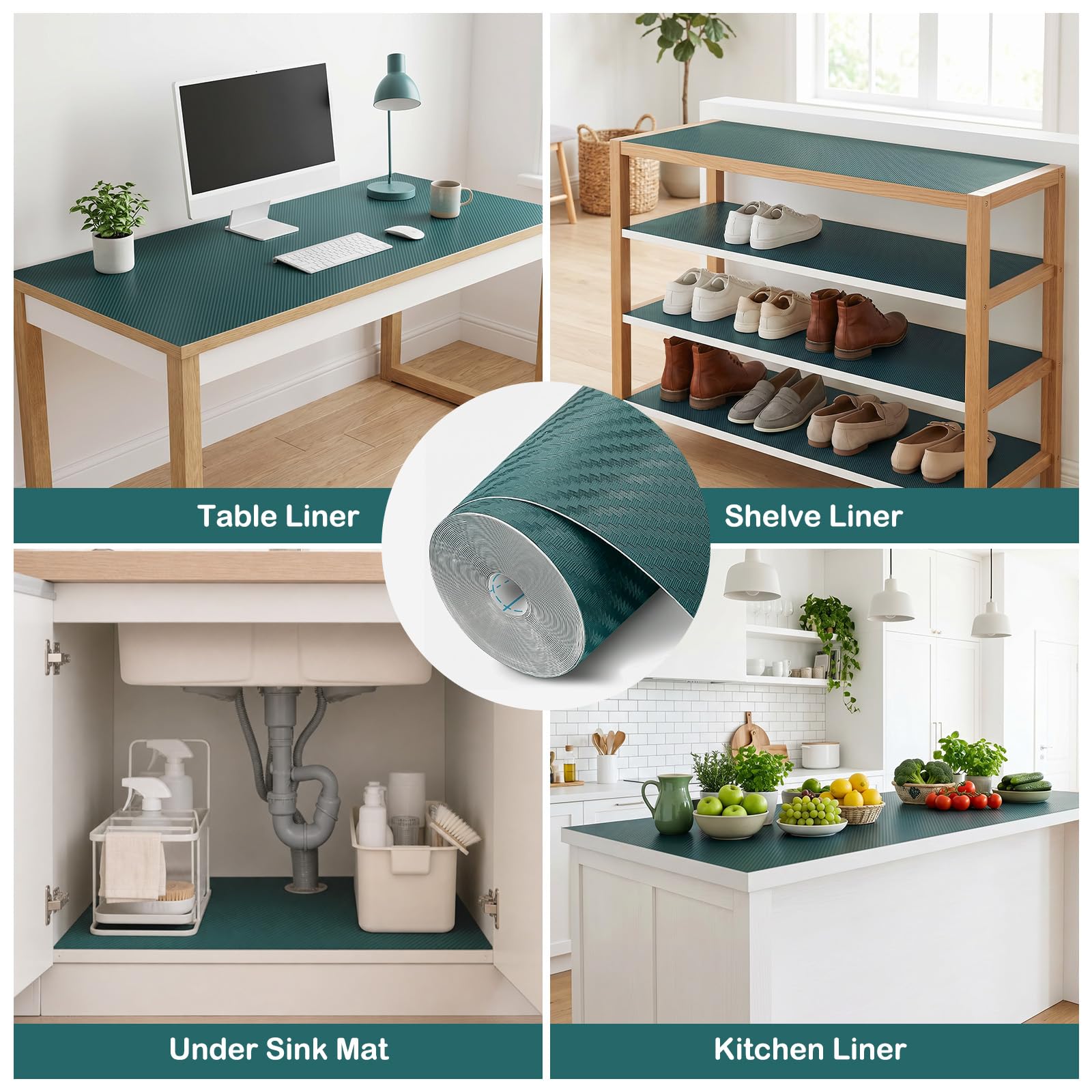 Self Adhesive Shelf Liner Kitchen Liner (691.4 Sq Ft)