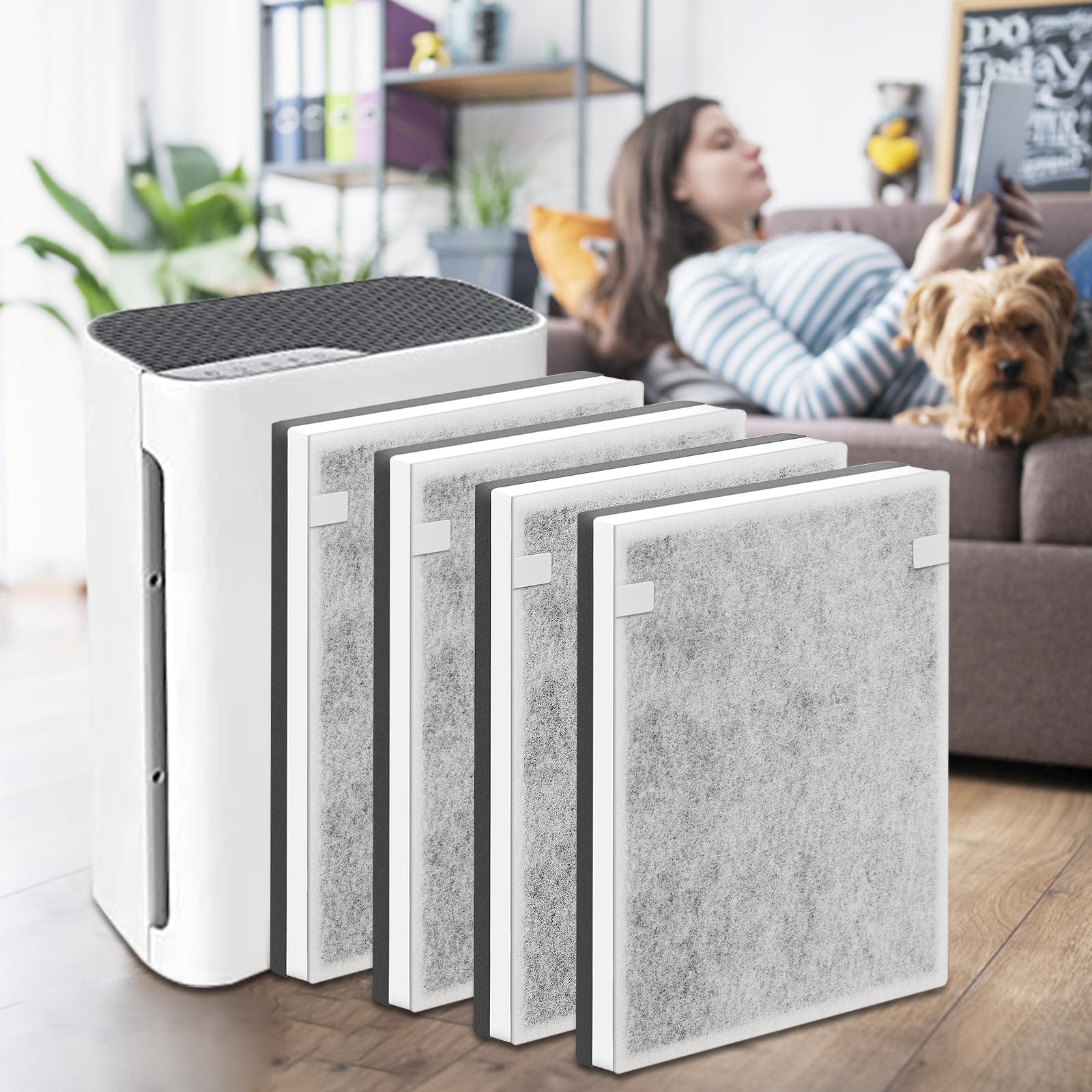 Vital 100 Replacement Filter Compatible with Levoit Vital 100 Air Purifier (4 Count)