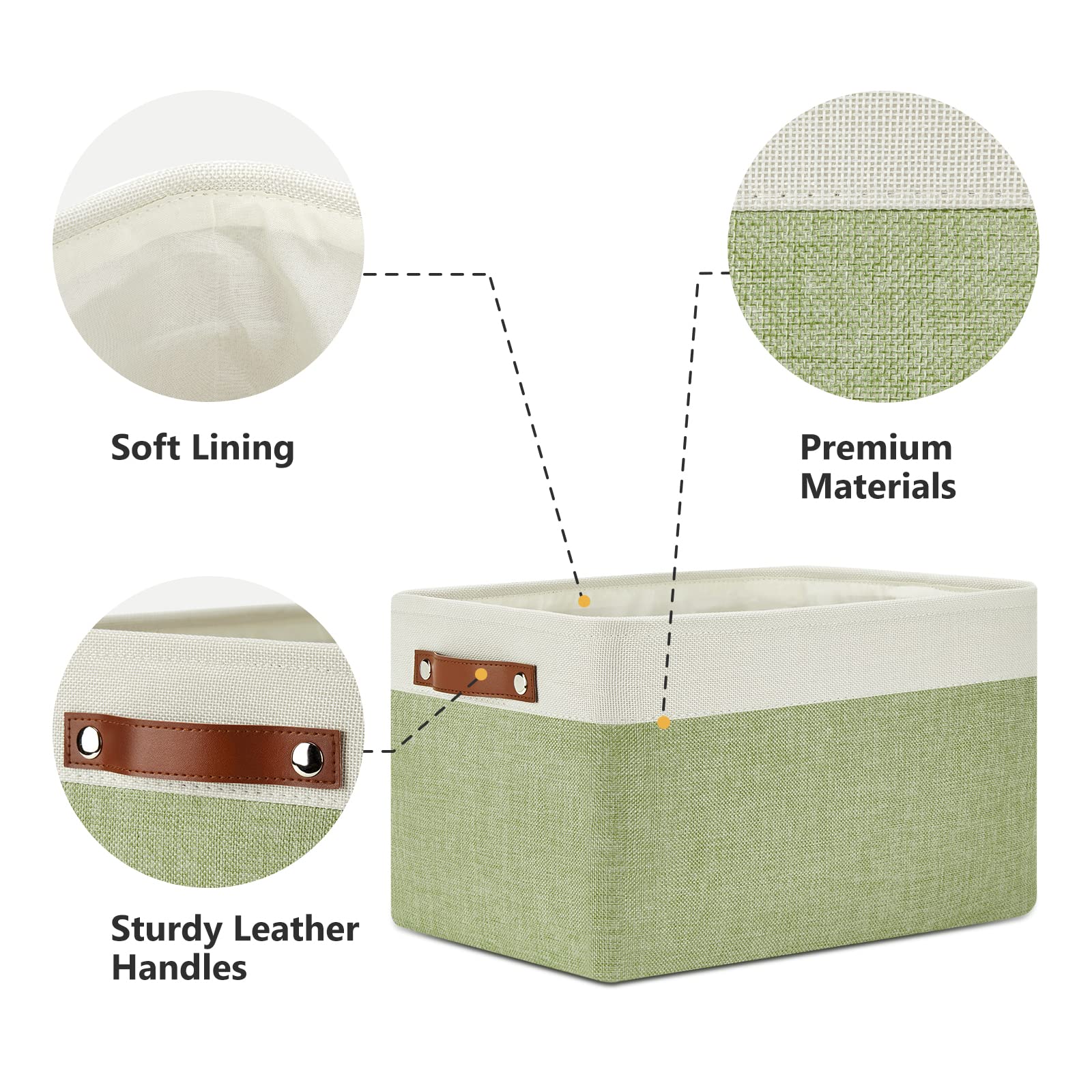 Fabric Storage Bins for Laundry (3 Count)