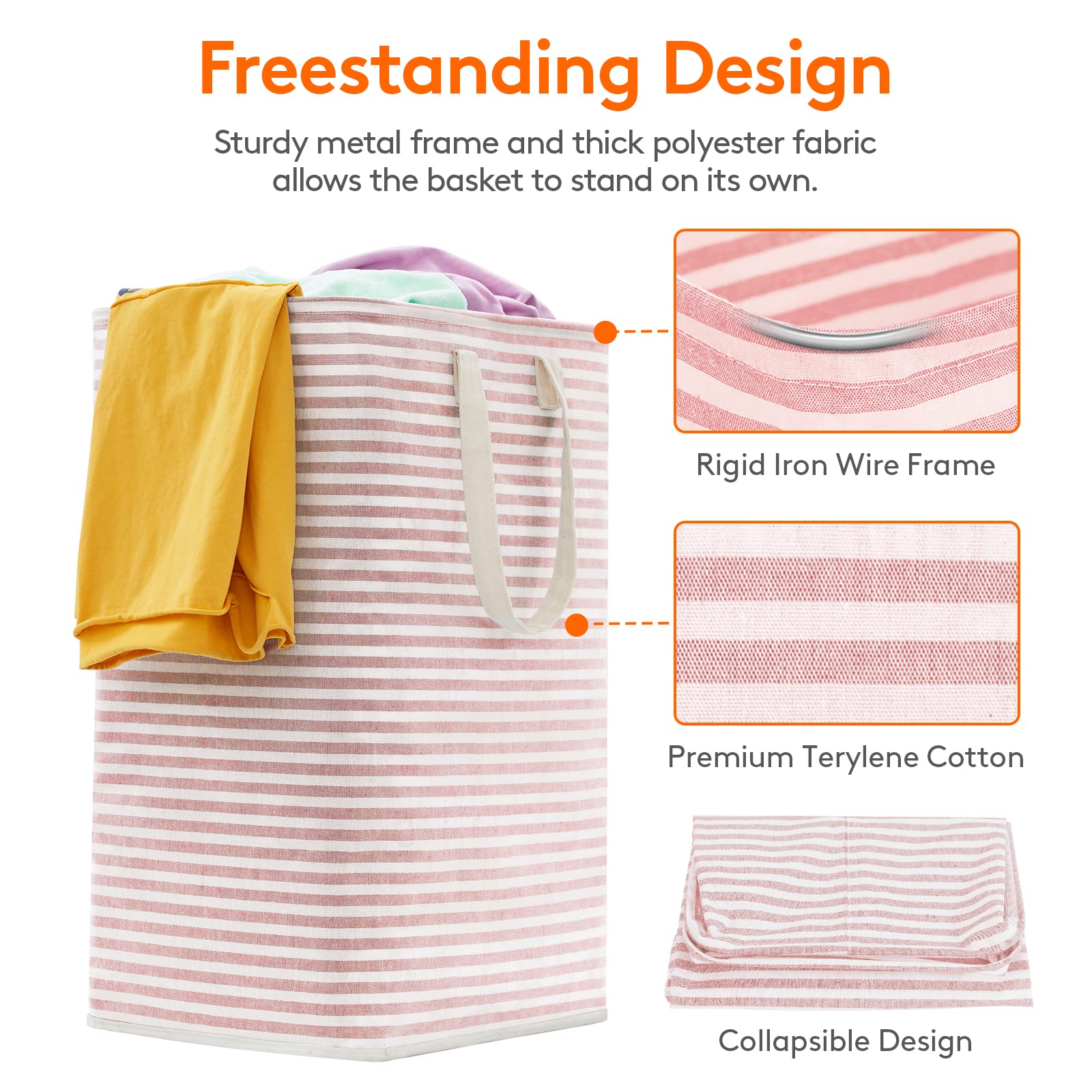 1 Pack Laundry Basket 80L Each