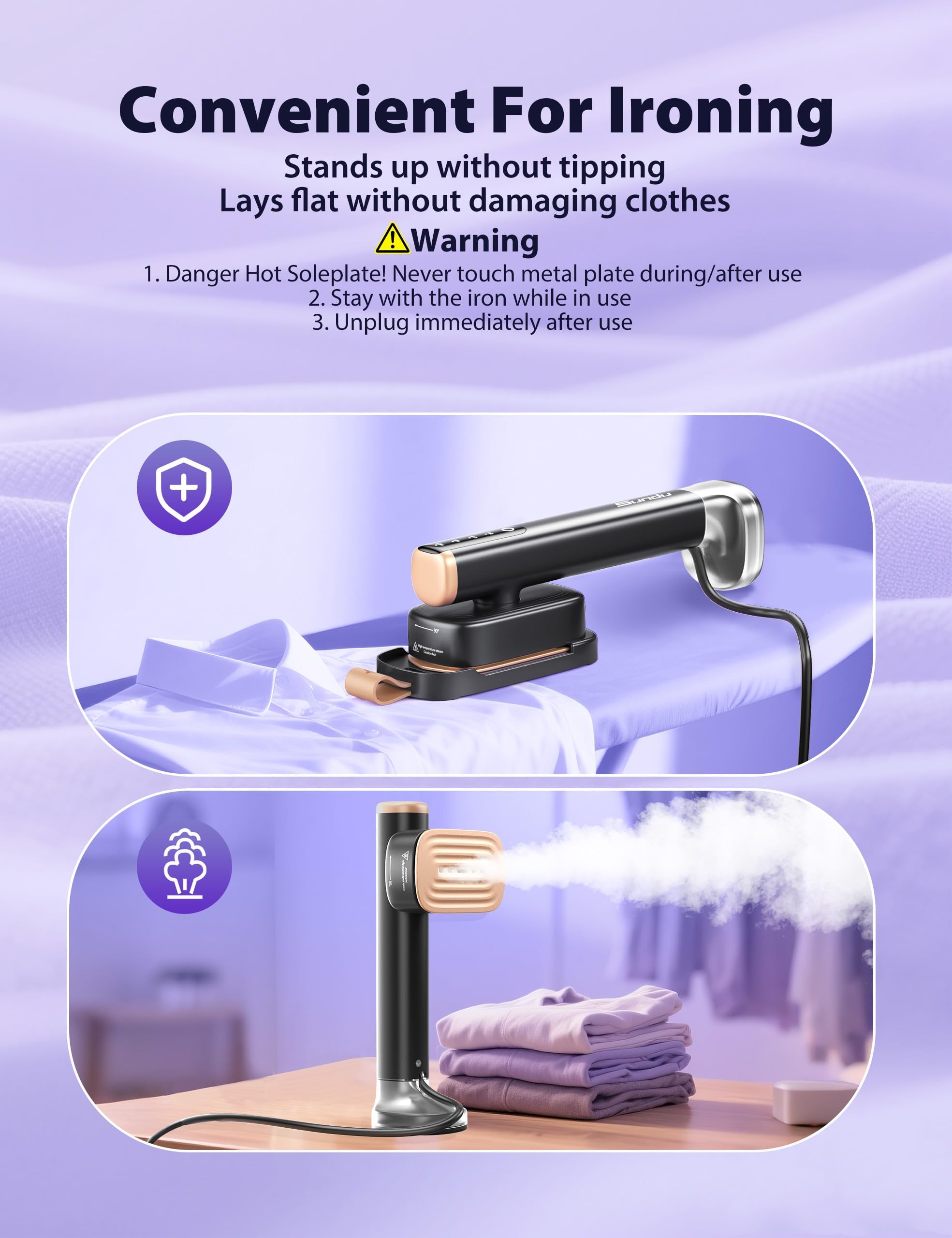 Steamer for Clothes Portable 2