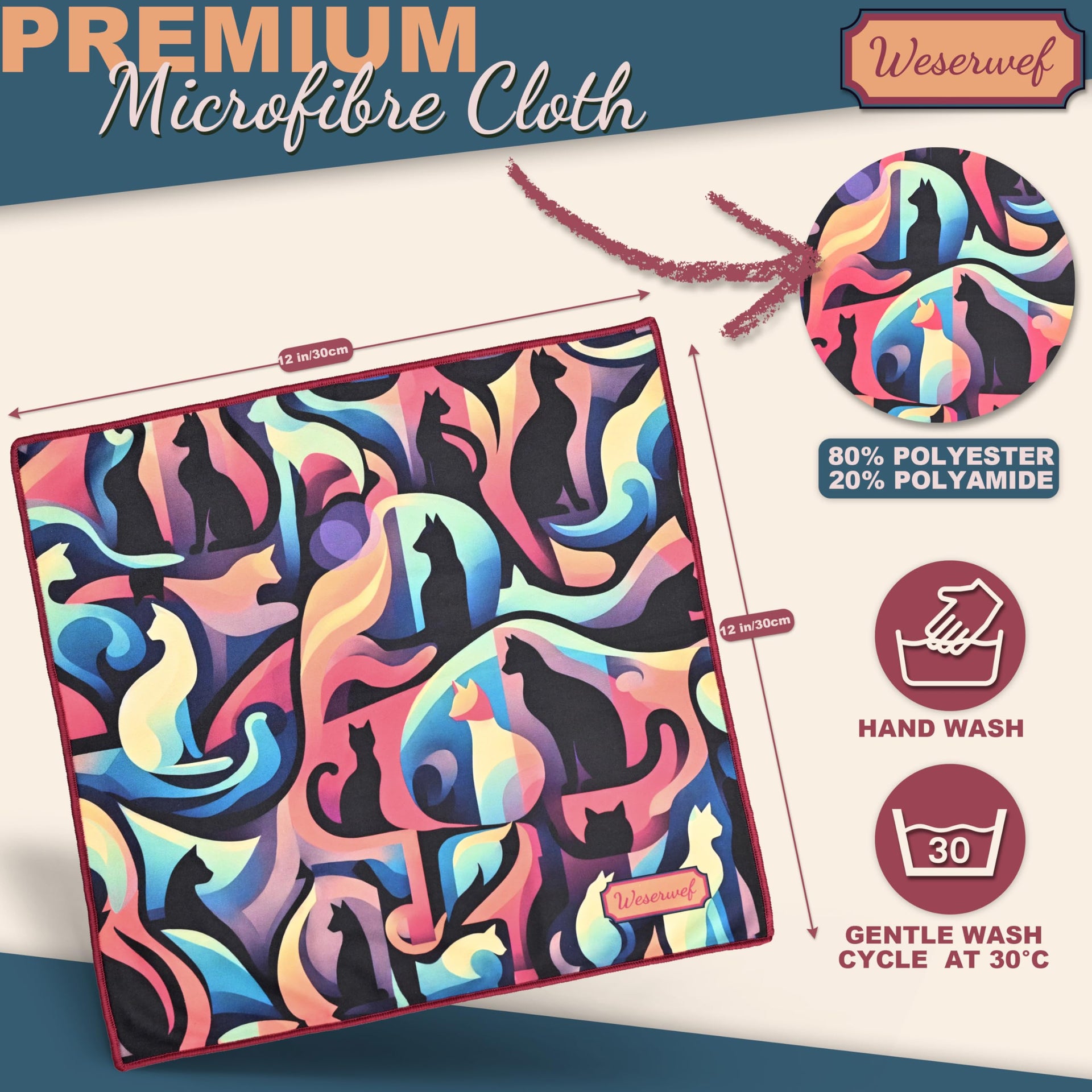 Design Microfiber Glasses Cleaning Cloth
