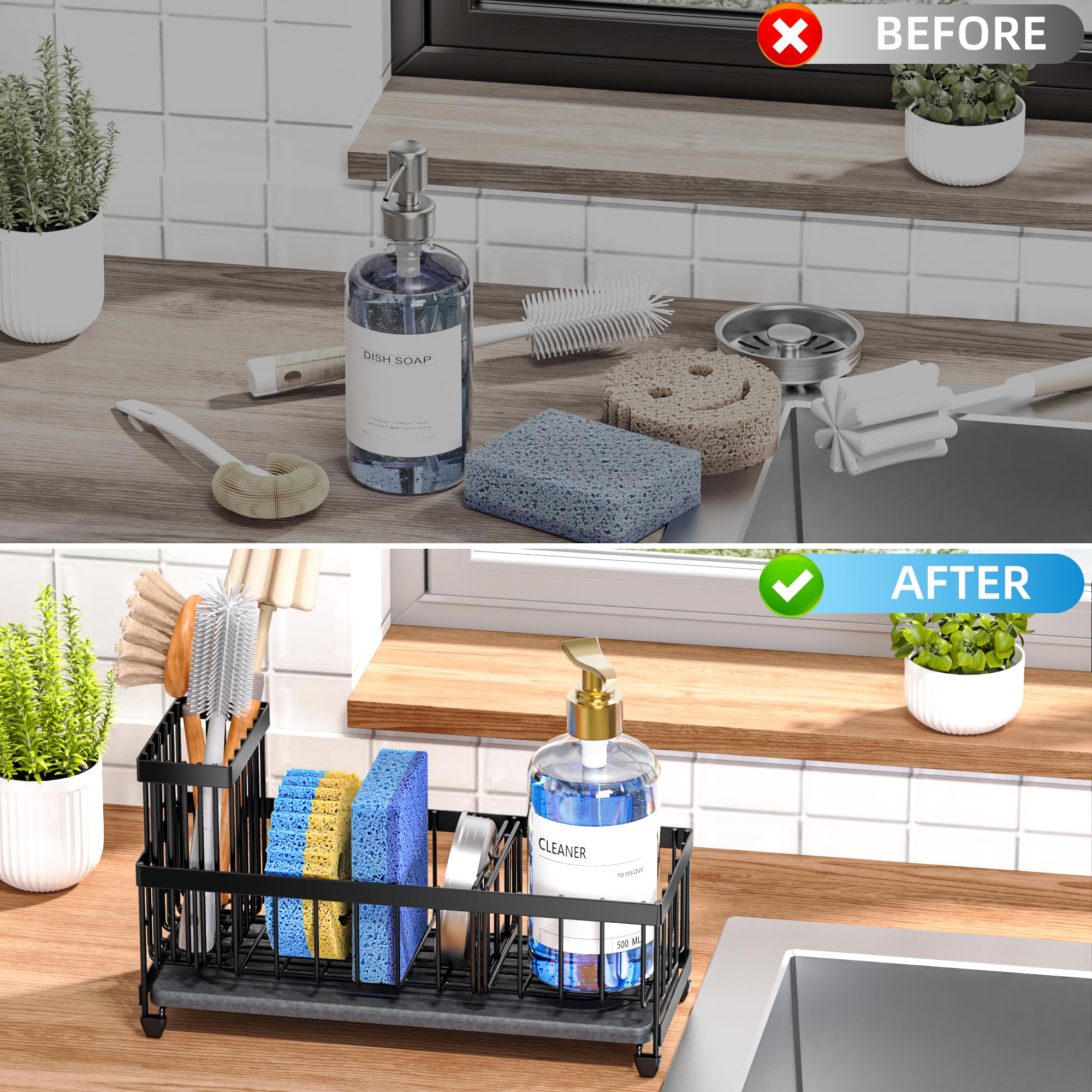 Sponge Holder for Kitchen Sink