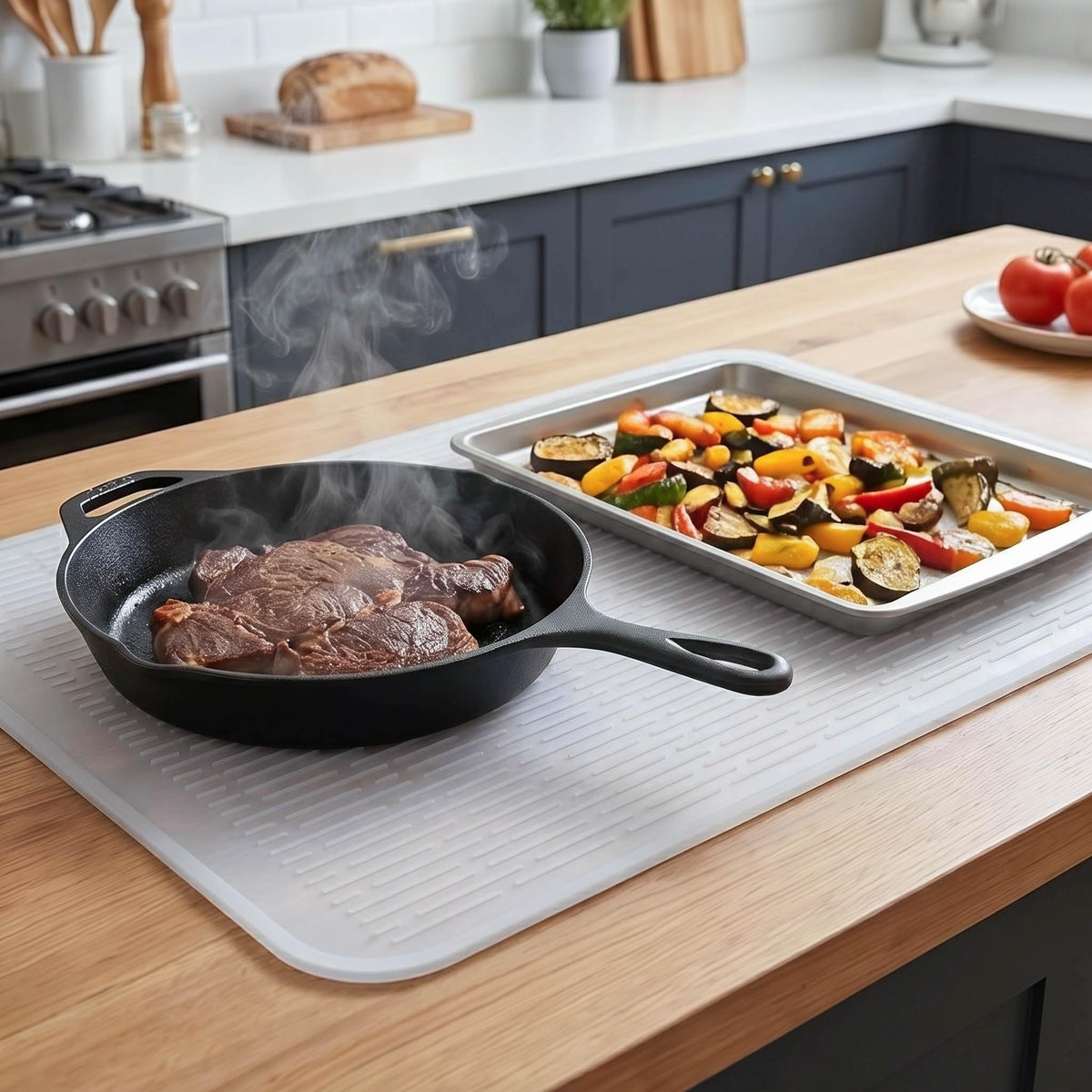 Silicone Dish Drying Mat for Multiple Usage