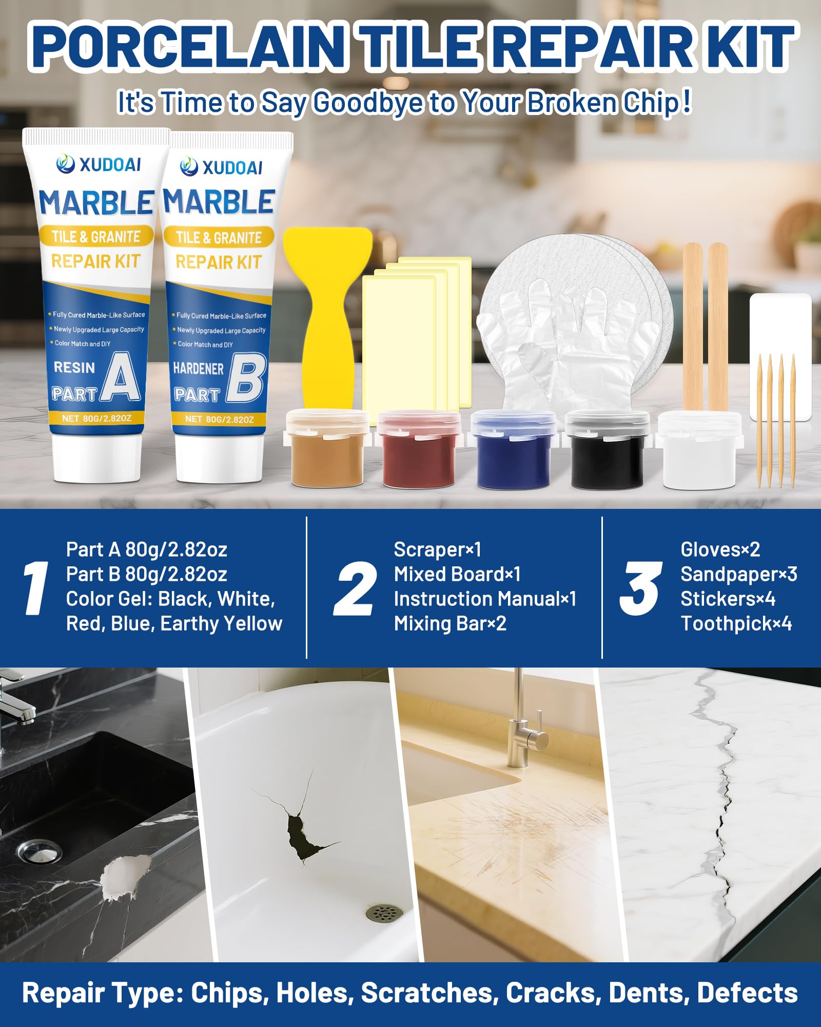 Marble and Granite Repair Kit (5.64 Ounce)