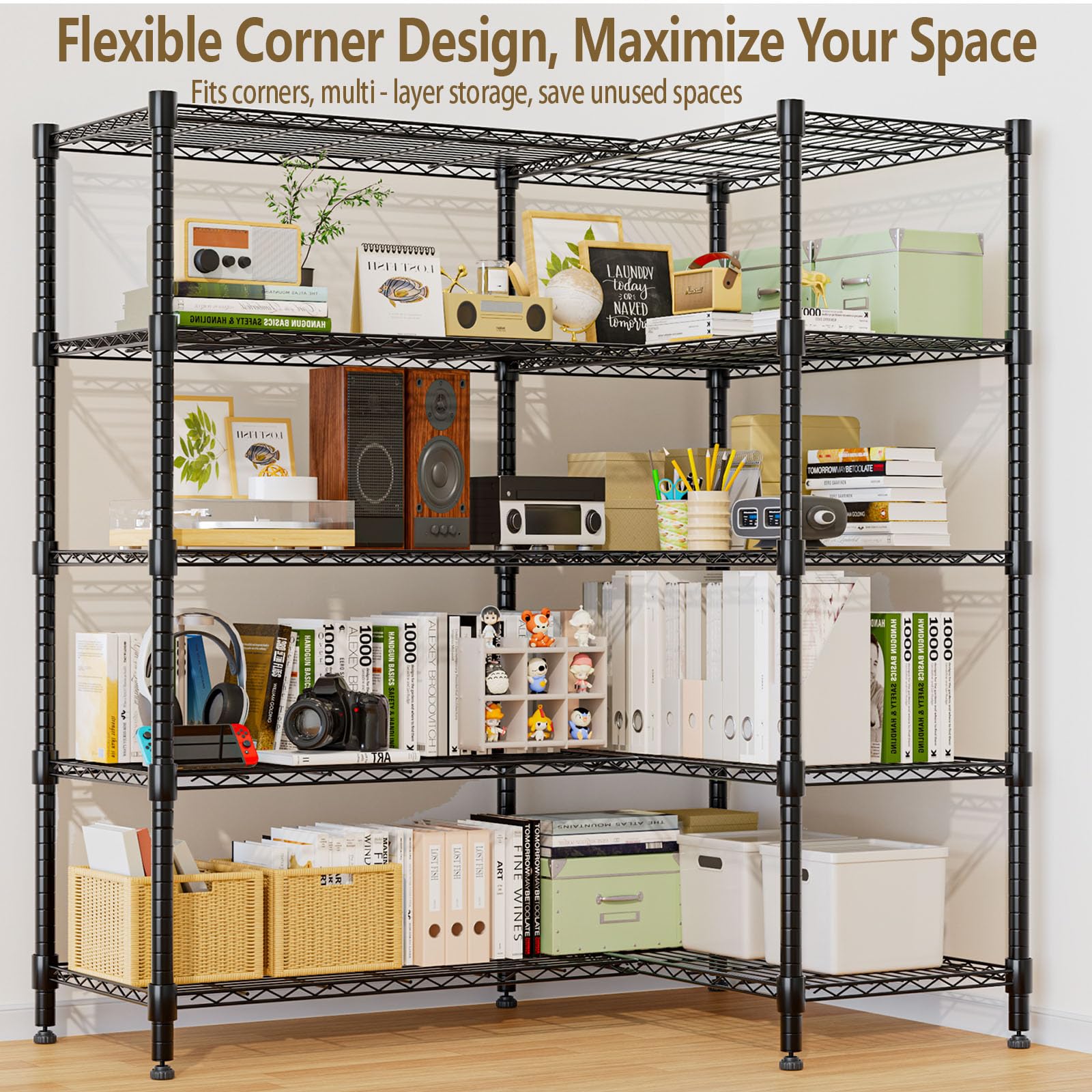 72" W Wire Rack Shelving