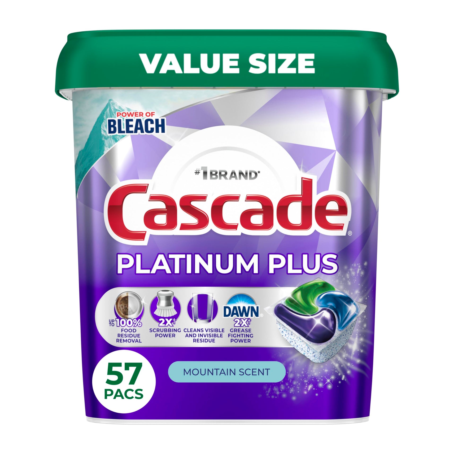 Platinum Plus Dishwasher Pods (57 Count)