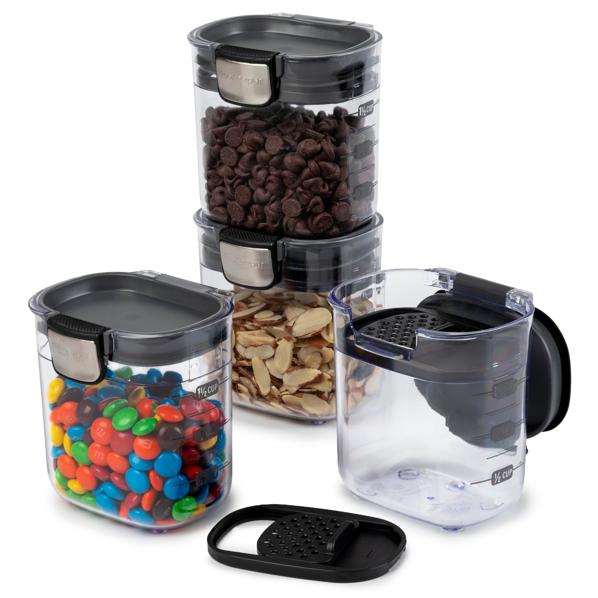 PKS 401 1.5 Cup Mini Prokeeper+ Airtight Silicone Seal Storage Container Great For Spices & Baking Acessories