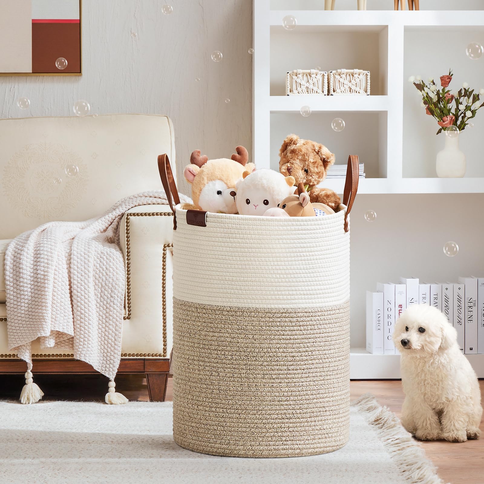 100L Tall Woven Rope Laundry Hamper (3381.4023 Fl Oz) - ModHome Supplies
