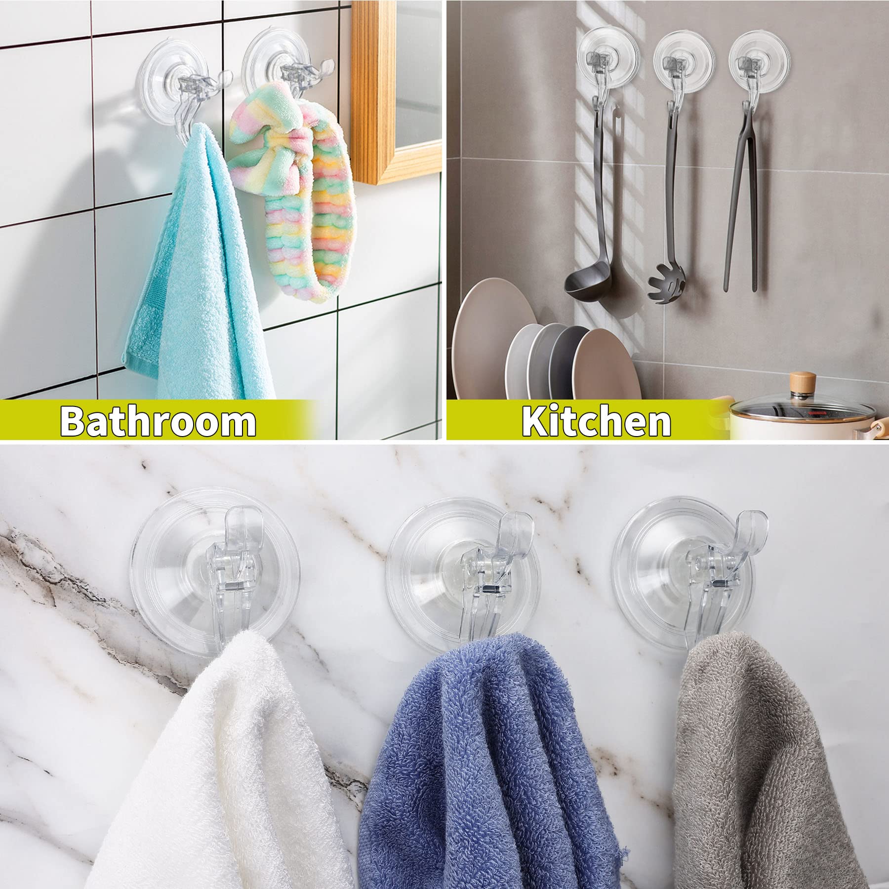 3 Pack Suction Cup Hooks (3 Count)