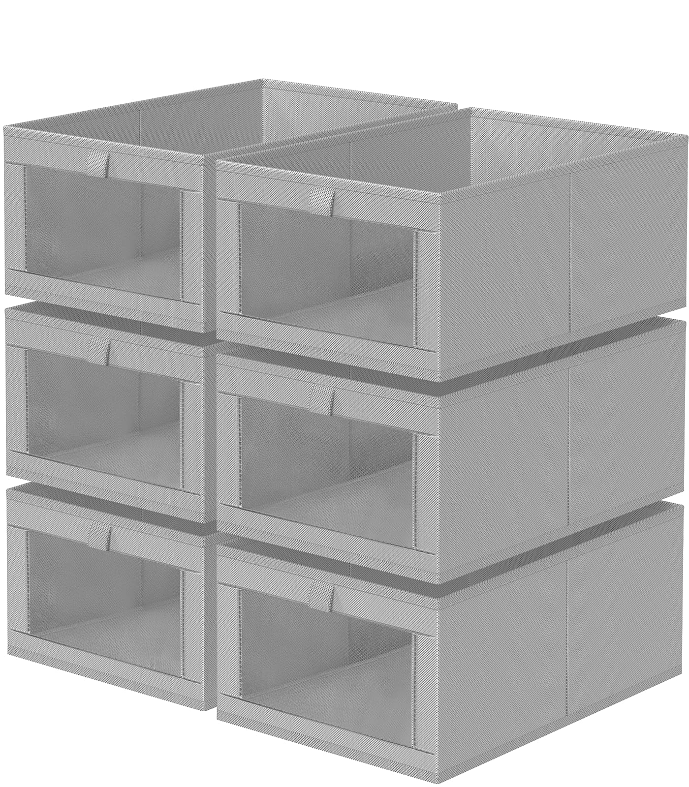 6 Pack Linen Closet Organizers and Storage (6 Count)