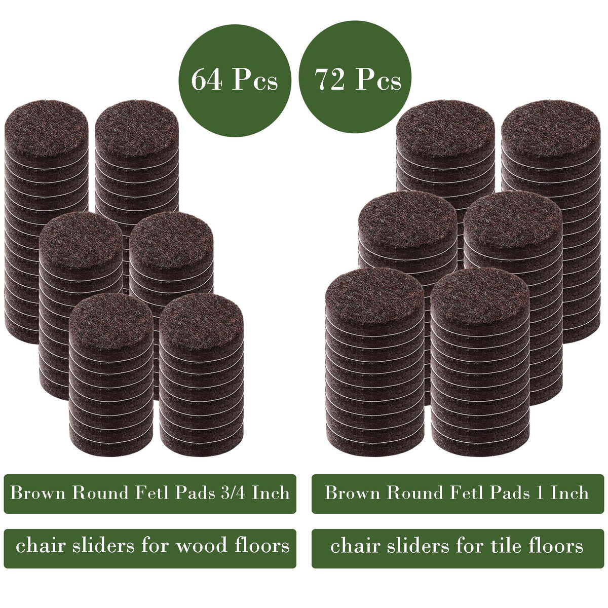 Felt Furniture Pads (136 Count)