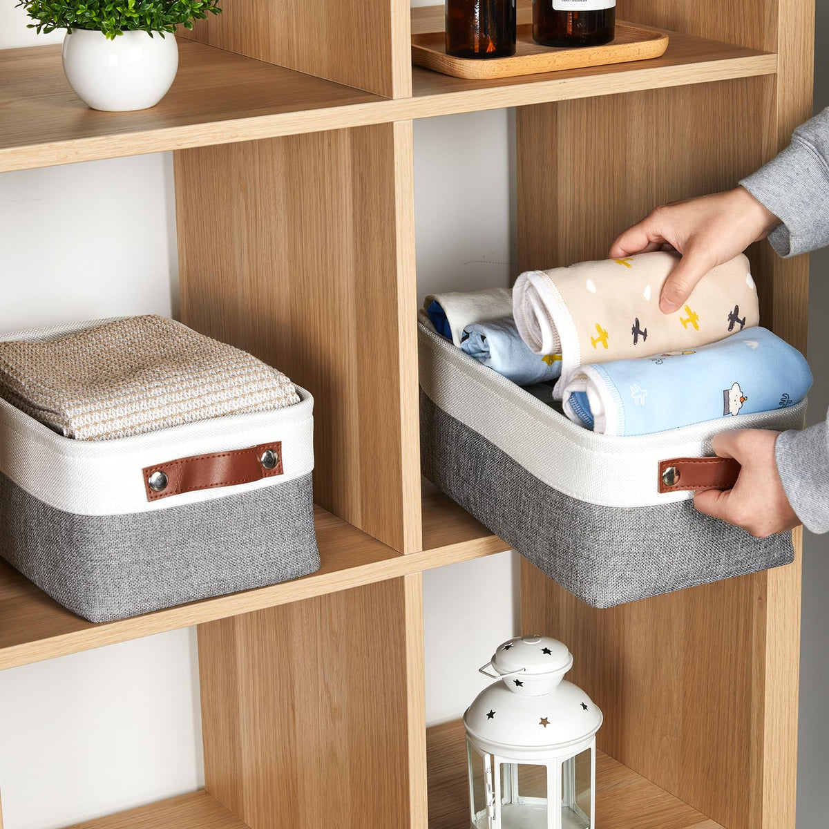 Storage Baskets for Shelves (2 Count)