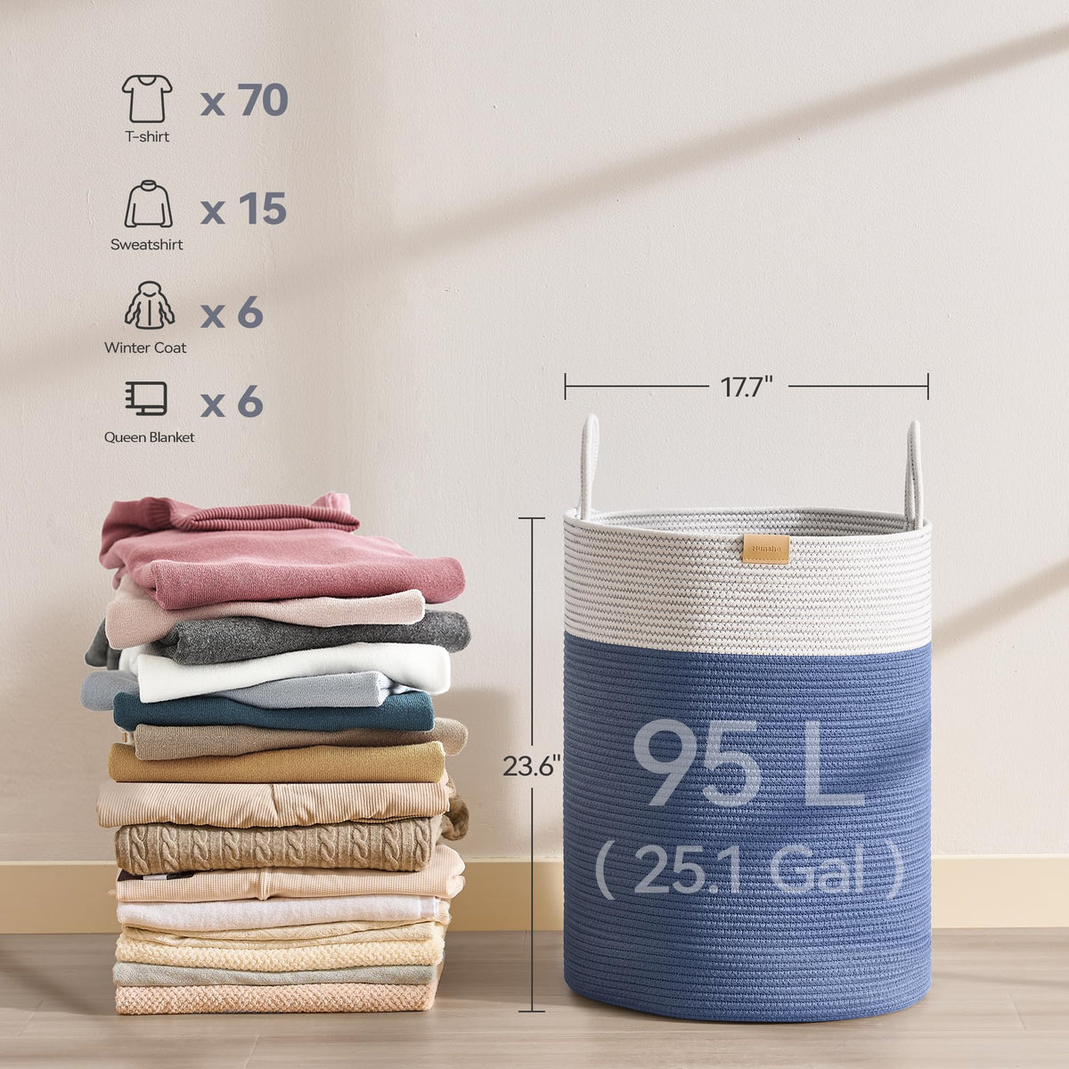 Laundry Hamper 95L