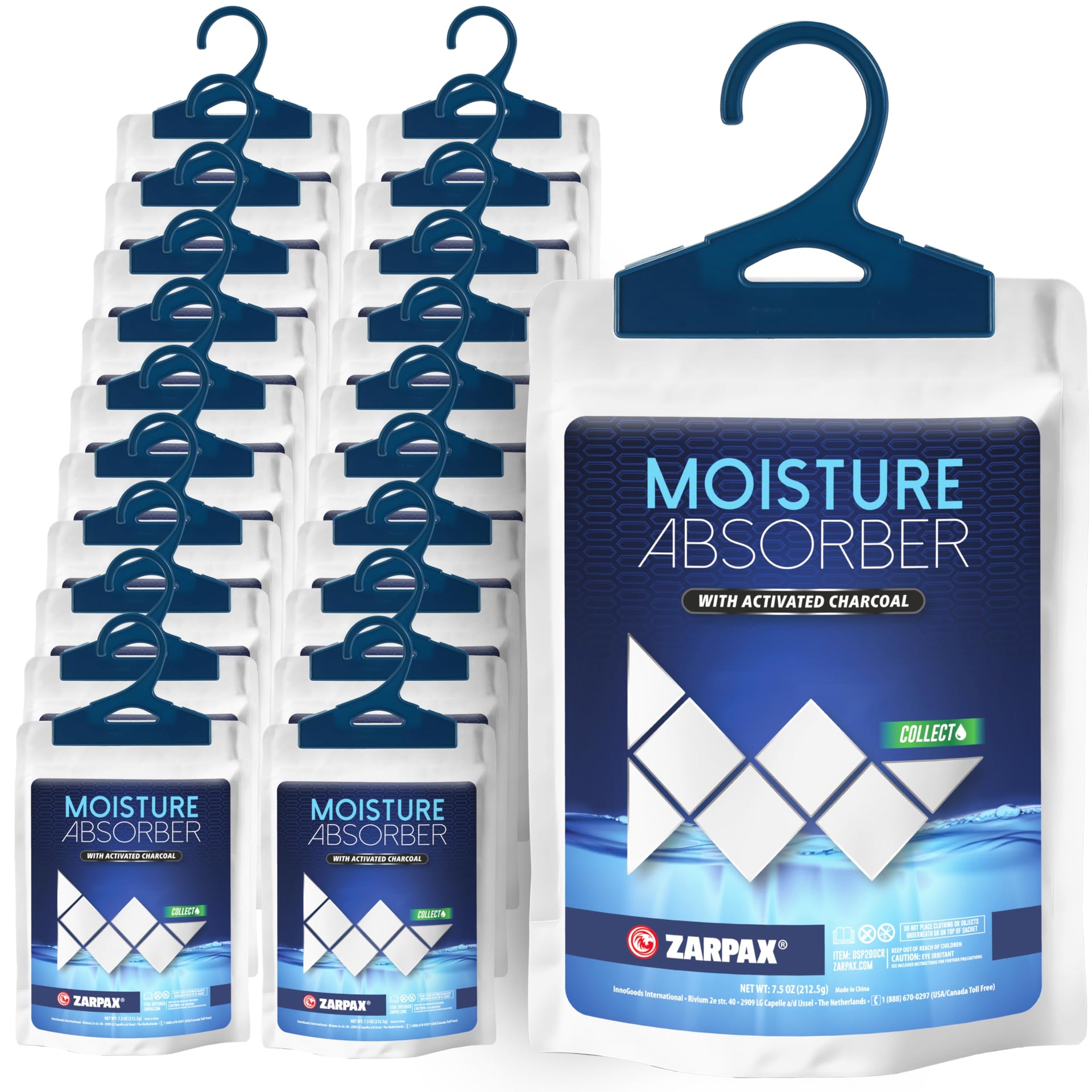 Moisture Absorber Sachets Activated Charcoal 7.5 oz (20 Count)