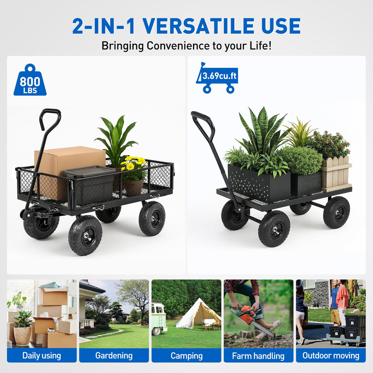 Steel Garden Carts