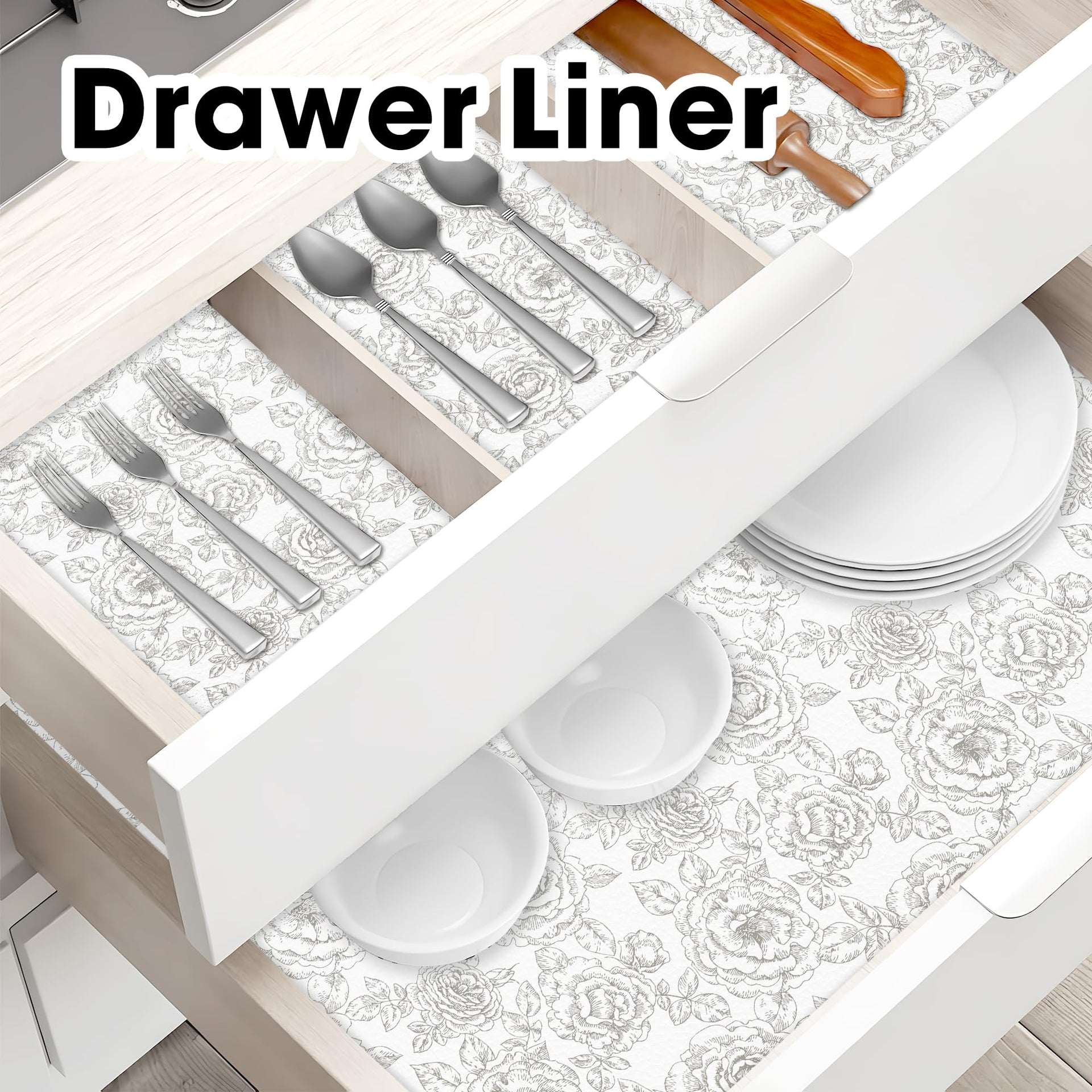 Drawer and Shelf Liner for Kitchen Cabinets Non