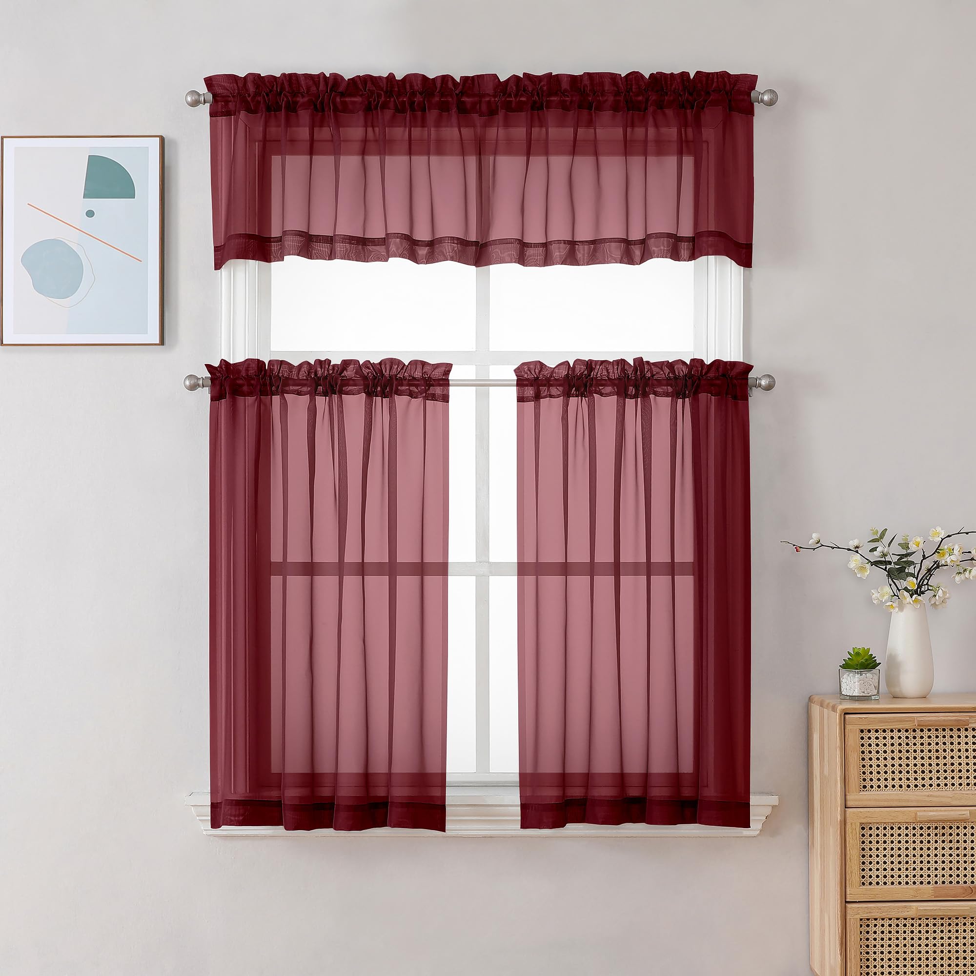 Sheer Valances for Windows 2 Pack